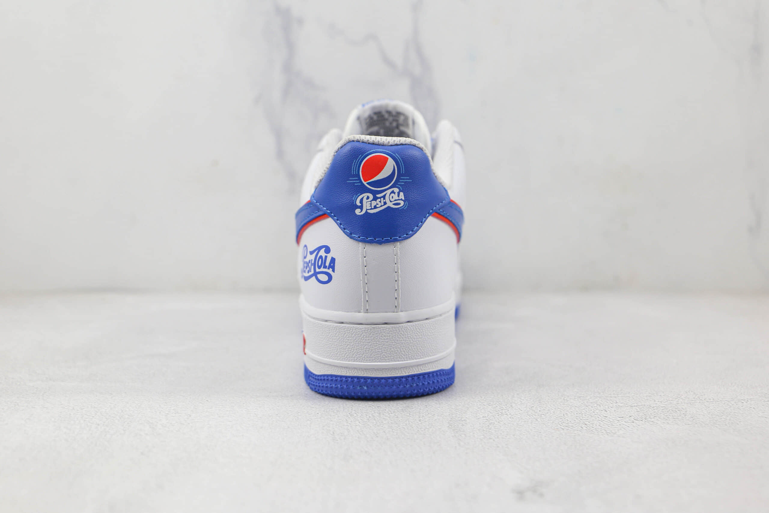 耐克Nike Air Force 1’07 Low百事可乐联名款纯原版本低帮空军一号白蓝红色板鞋内置气垫 货号:BS8856-113