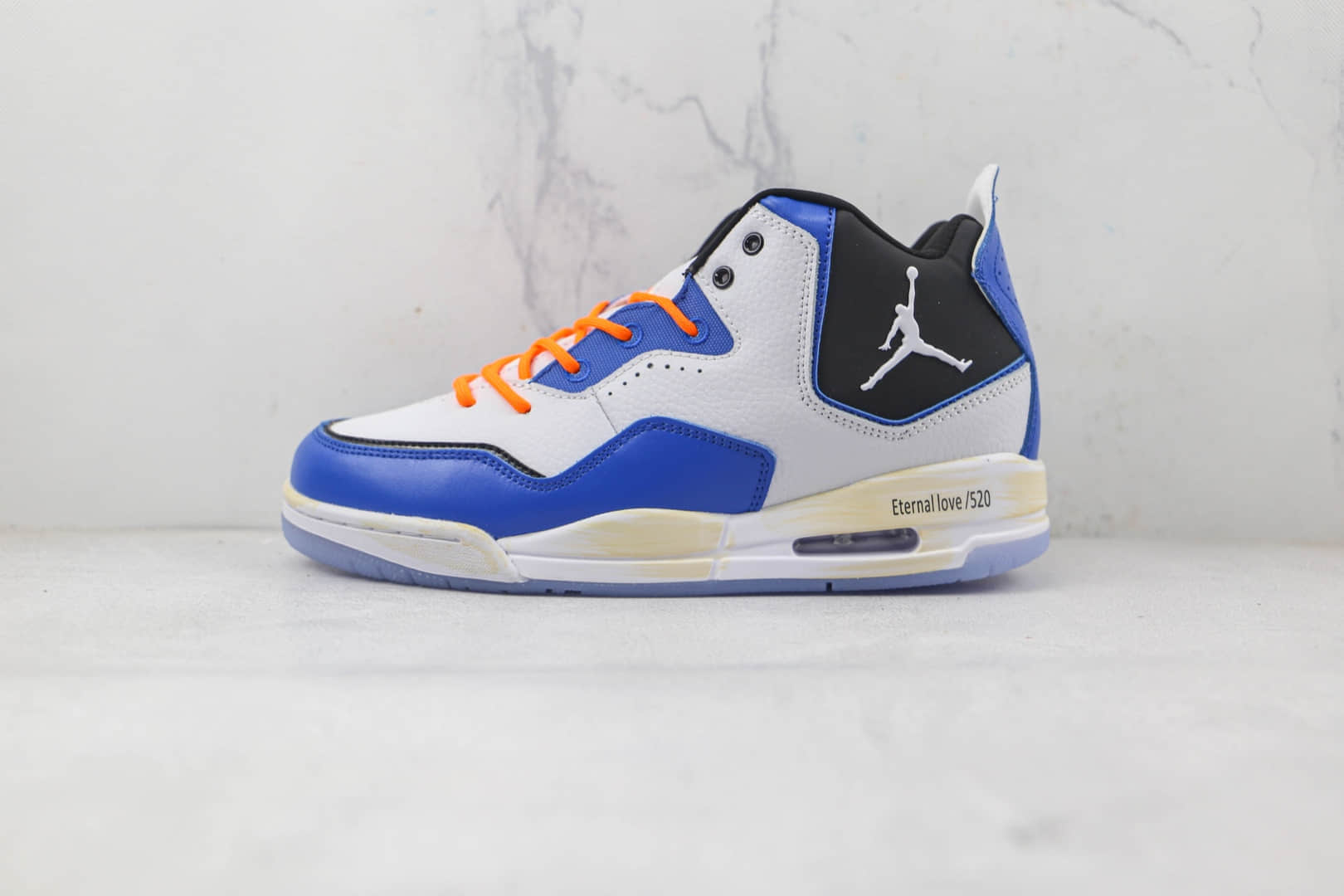 乔丹AIR JORDAN COURTSIDE 23纯原版本白蓝黑色AJ23篮球鞋原楦头纸板打造 货号:AR1000-104