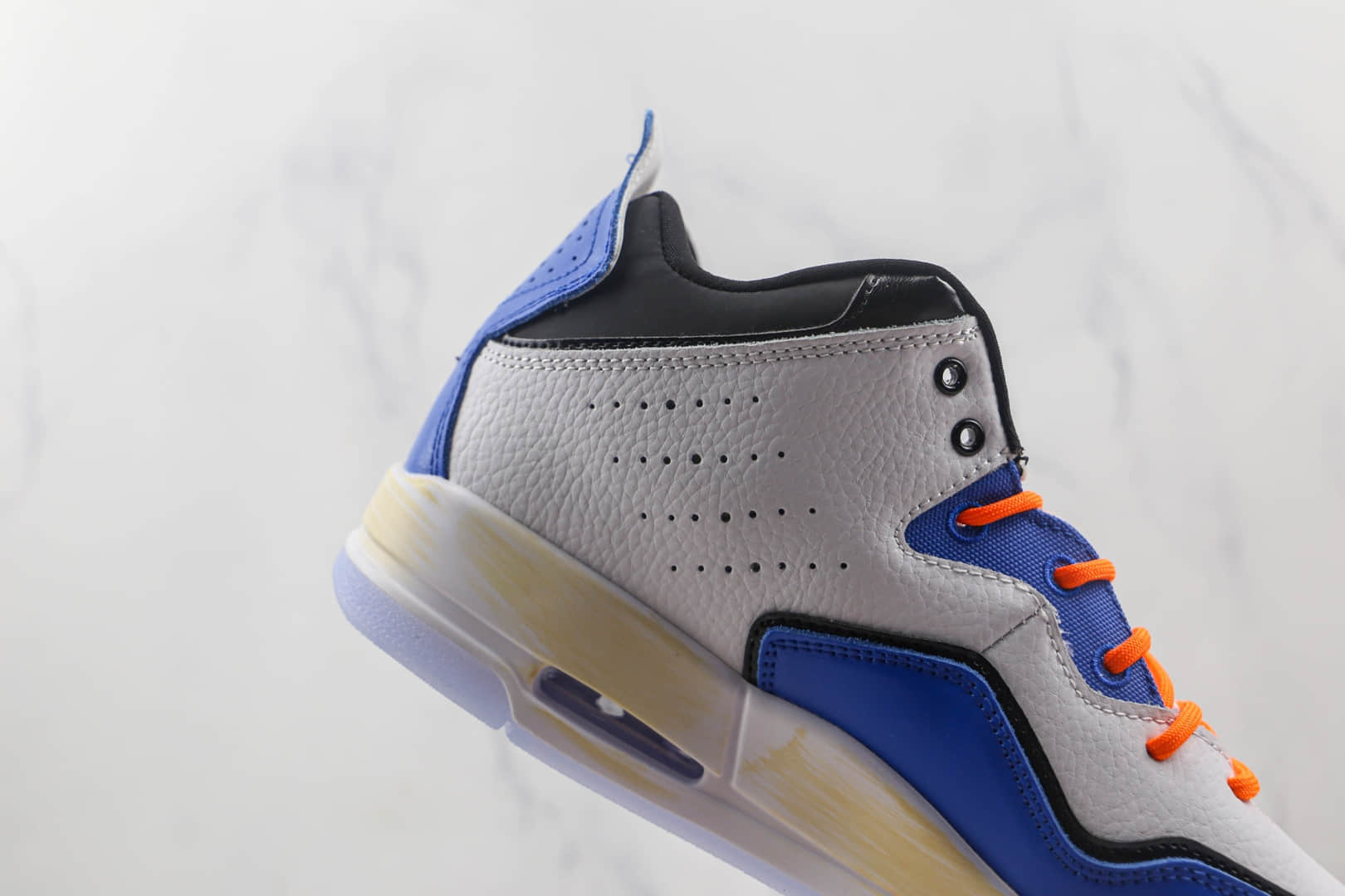 乔丹AIR JORDAN COURTSIDE 23纯原版本白蓝黑色AJ23篮球鞋原楦头纸板打造 货号:AR1000-104