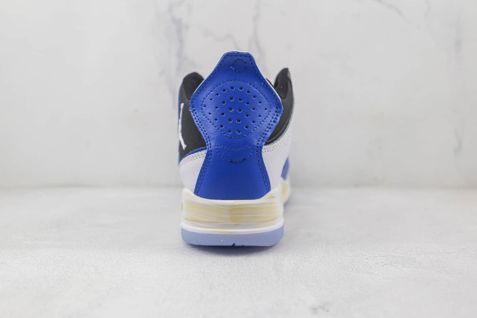 乔丹AIR JORDAN COURTSIDE 23纯原版本白蓝黑色AJ23篮球鞋原楦头纸板打造 货号:AR1000-104