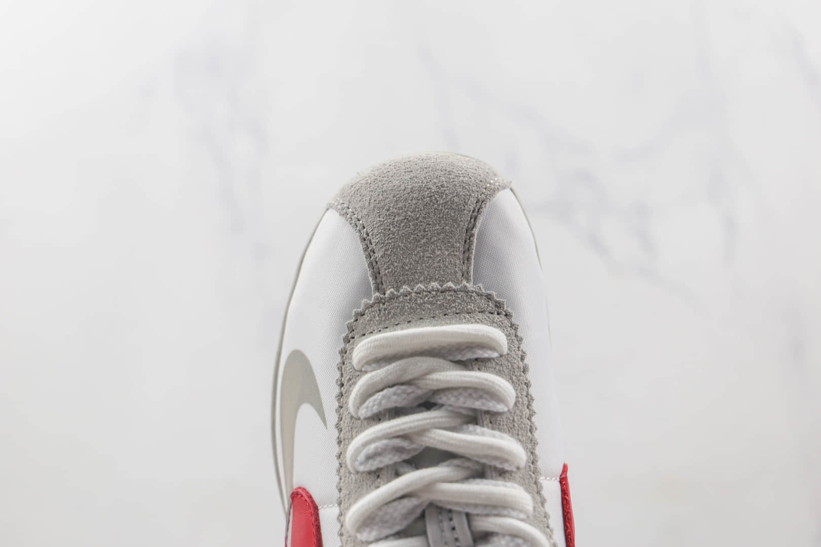 耐克Nike Air Zoom Cortez SP 4.0 Grey White x Sacai联名款纯原版本厚底阿甘白红双勾老爹鞋原盒原标 货号:DQ0581-100