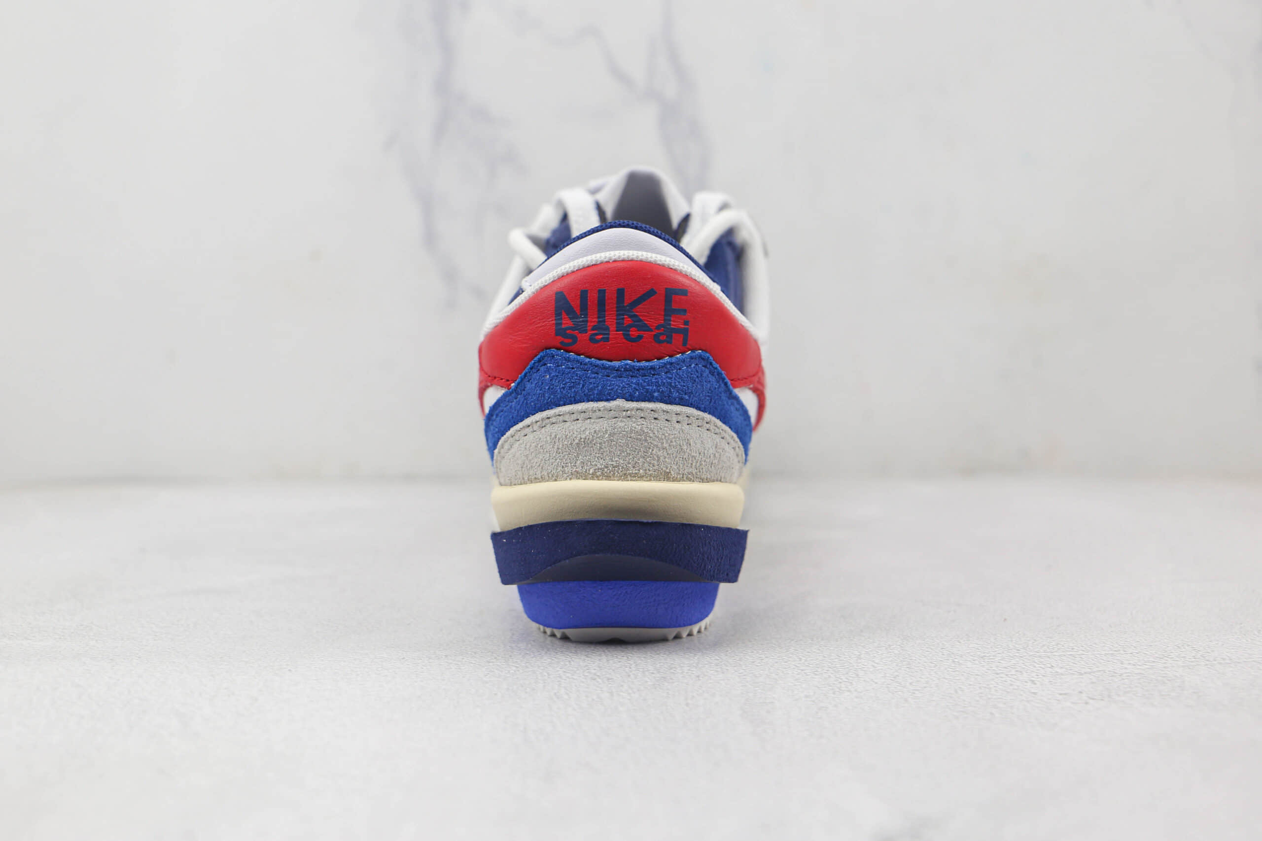 耐克Nike Air Zoom Cortez SP 4.0 Grey White x Sacai联名款纯原版本厚底阿甘白红双勾老爹鞋原盒原标 货号:DQ0581-100