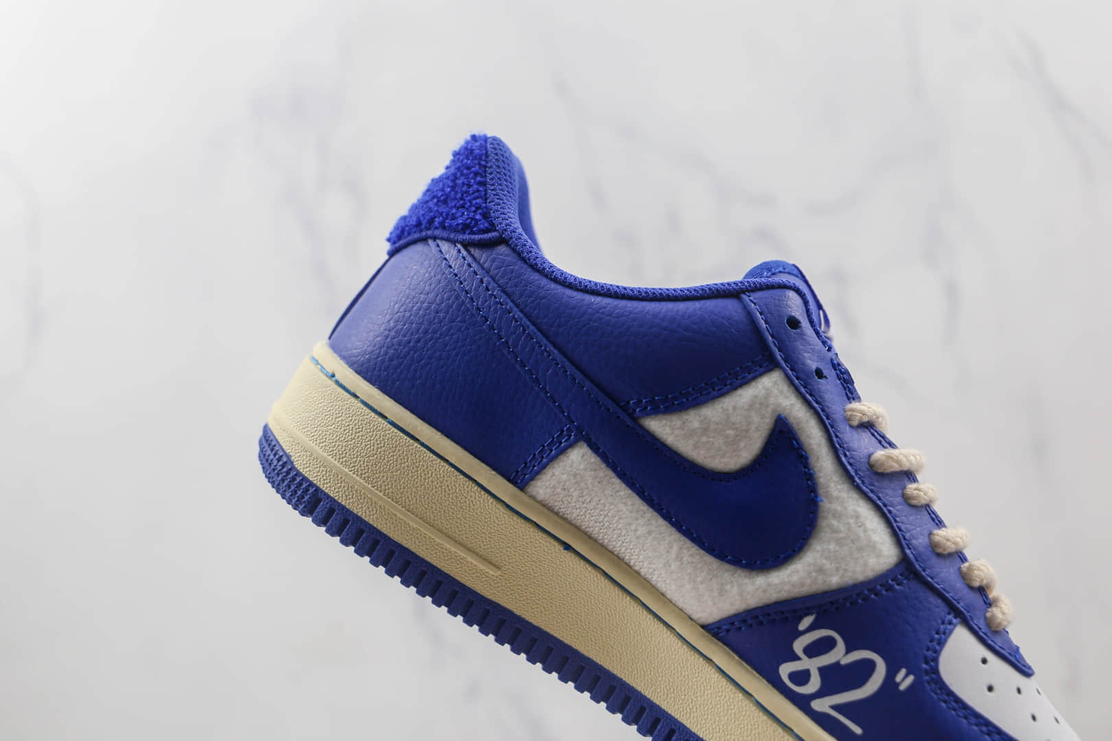 耐克Nike Air Force 1’07 Low纯原版本低帮空军一号Good Bye印花蓝色板鞋原楦头纸板打造 货号:DO5220-165