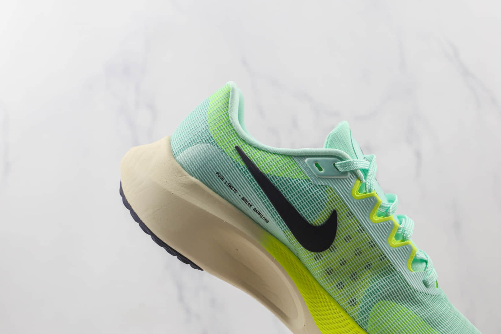 耐克NikeZoom Fly 5纯原版本蒂芙尼绿碳板跑步鞋原楦头纸板打造 货号:DM8968-300
