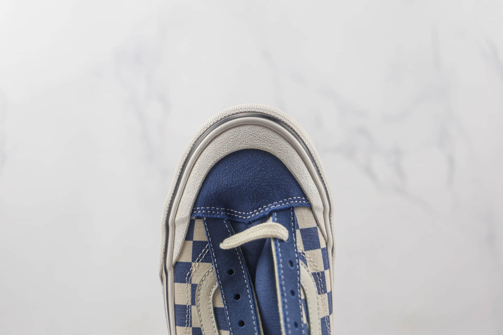 万斯Vans Style 36 Decon sf公司级版本低帮棋盘格蓝半月包头硫化板鞋原楦头纸板打造 货号:VN0A3ZCJB80