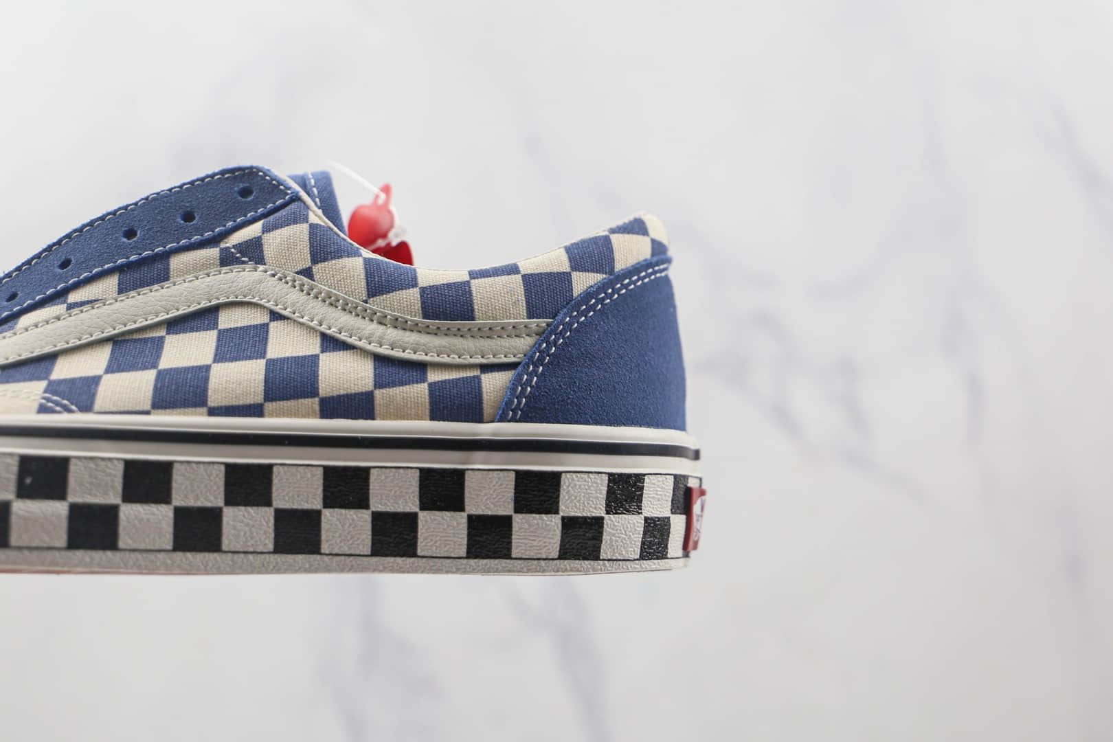 万斯Vans Style 36 Decon sf公司级版本低帮棋盘格蓝半月包头硫化板鞋原楦头纸板打造 货号:VN0A3ZCJB80