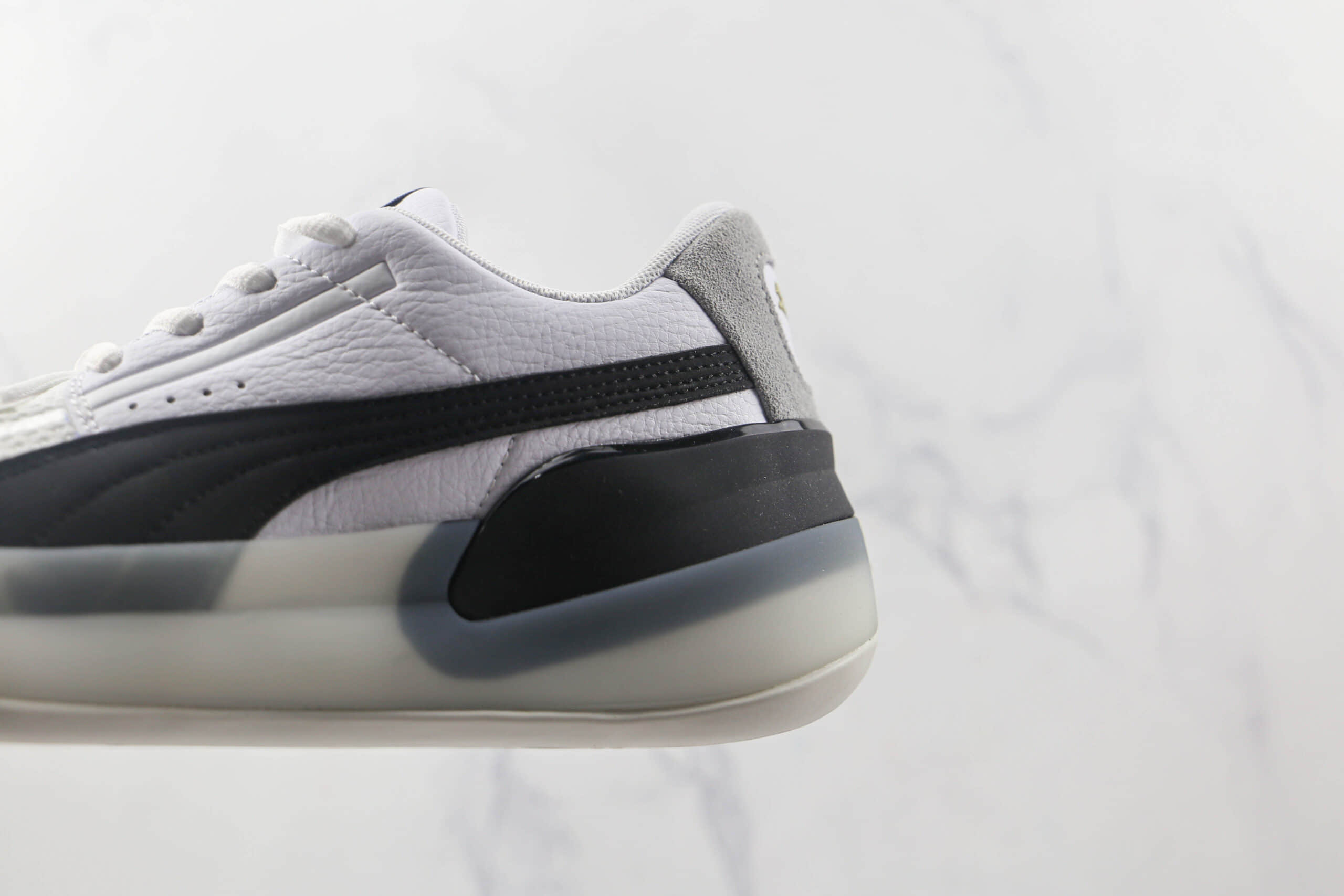 彪马PUMAClyde Hardwood纯原版本库兹马系列白黑浅灰篮球鞋原档案数据开发 货号:19366301