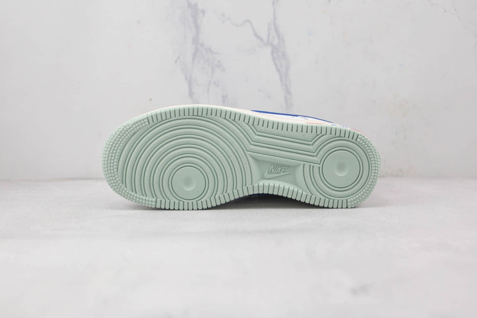 耐克Nike Air Force 1 07 Low纯原版本低帮空军一号纯白蓝钩板鞋内置气垫 货号：DX2660-100