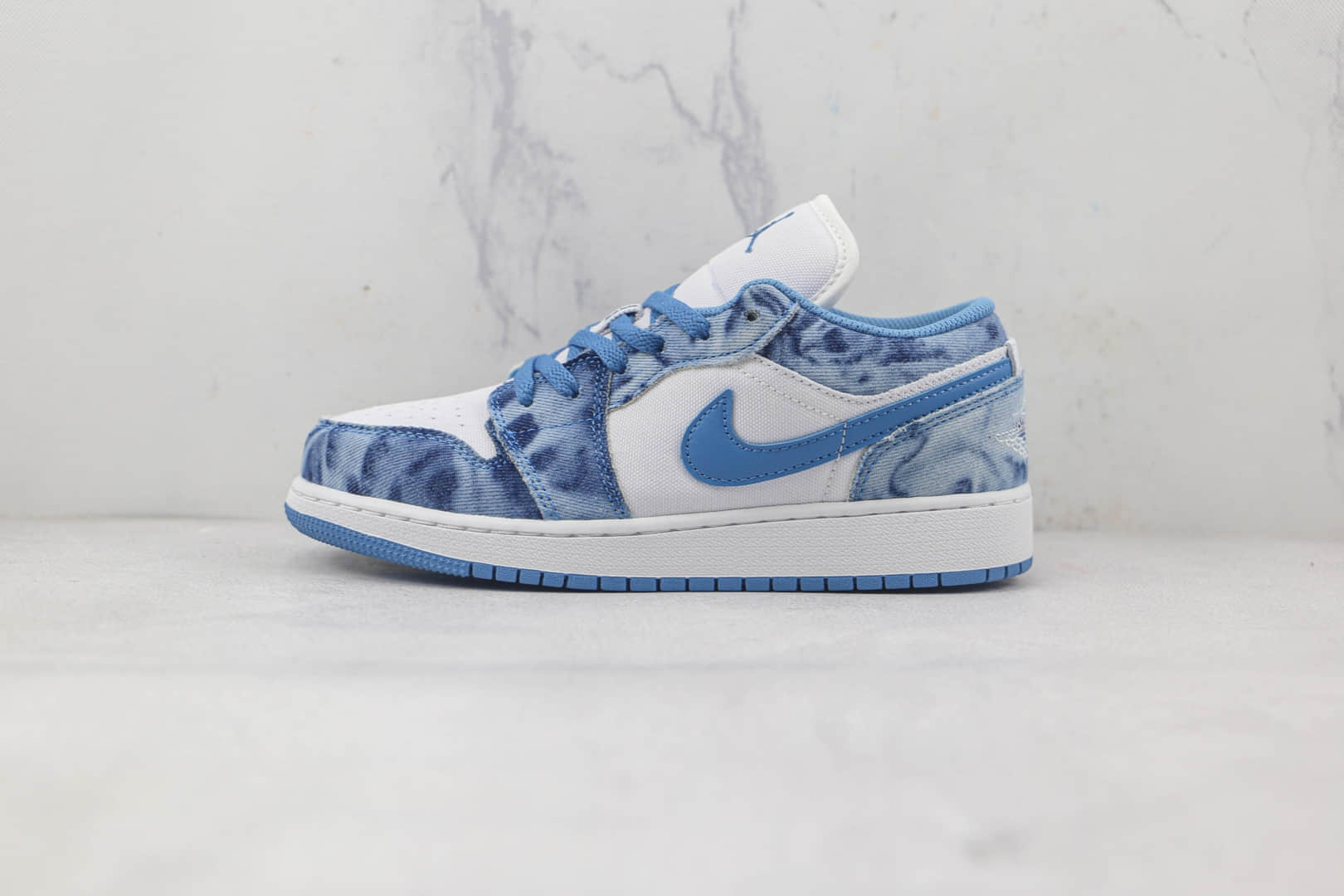 乔丹Air Jordan 1 Low纯原版本低帮AJ1牛仔丹宁配色板鞋原楦头纸板打造 货号:DM8947-100