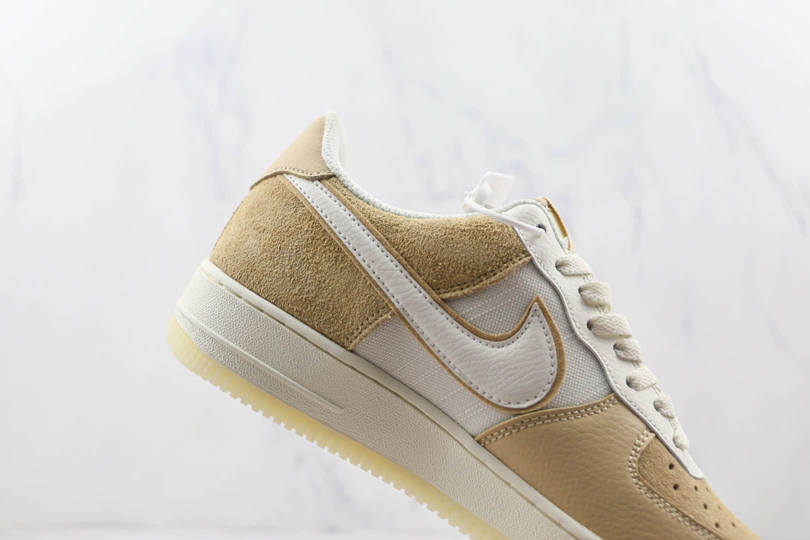 耐克Nike Air Force 1’07 Low纯原版本低帮空军一号米黄色板鞋内置气垫 货号:AO2425-200