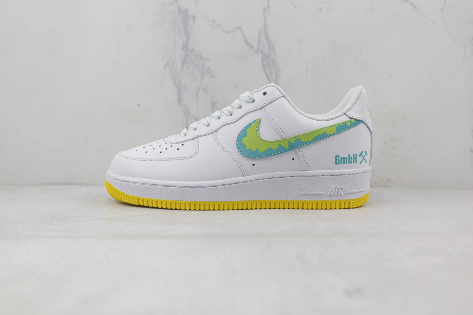耐克Nike Air Force1 low纯原版本低帮空军一号掘金配色板鞋内置气垫 货号:AF1234-001