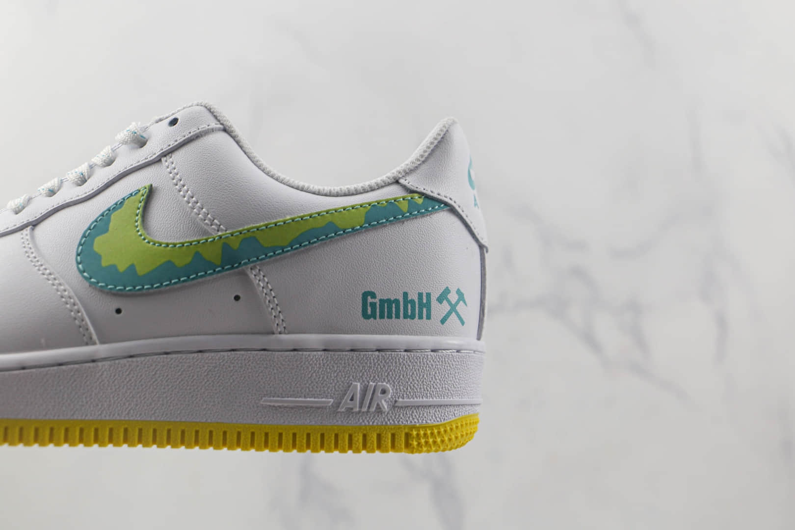 耐克Nike Air Force1 low纯原版本低帮空军一号掘金配色板鞋内置气垫 货号:AF1234-001