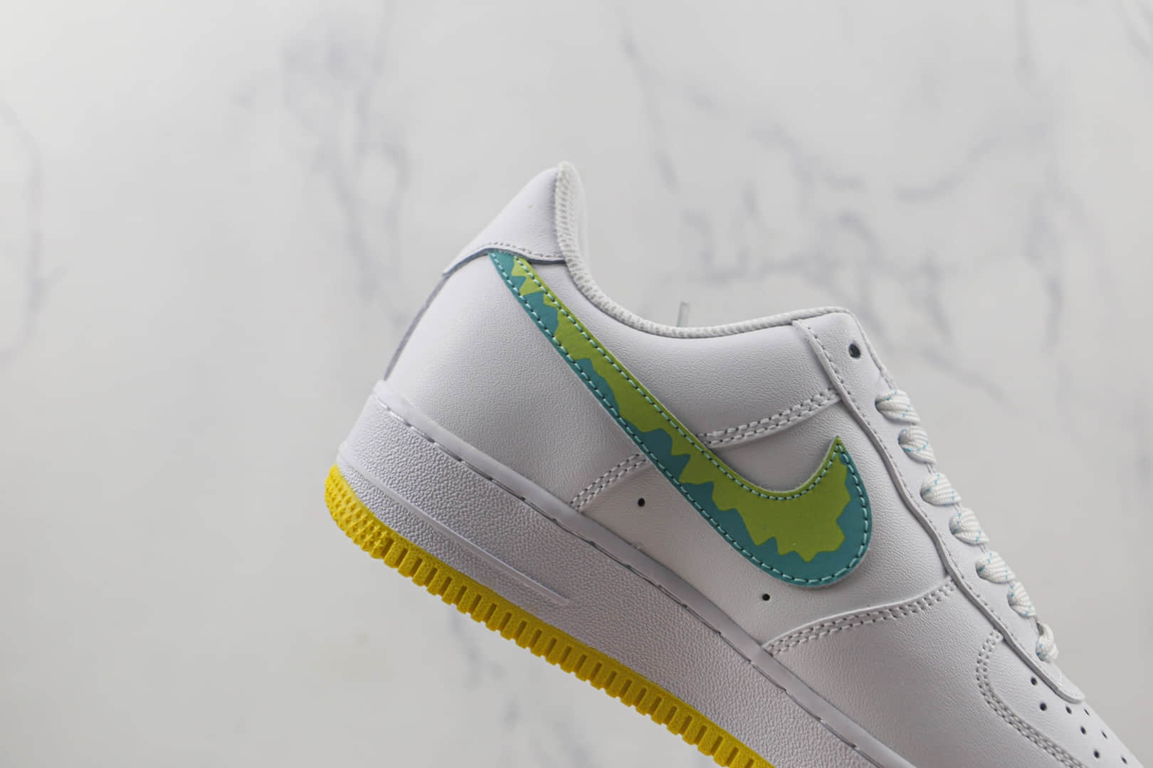 耐克Nike Air Force1 low纯原版本低帮空军一号掘金配色板鞋内置气垫 货号:AF1234-001