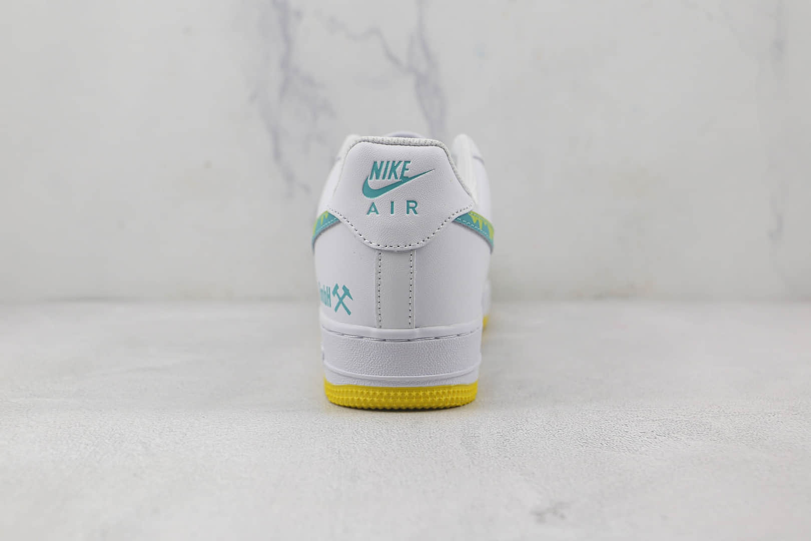 耐克Nike Air Force1 low纯原版本低帮空军一号掘金配色板鞋内置气垫 货号:AF1234-001