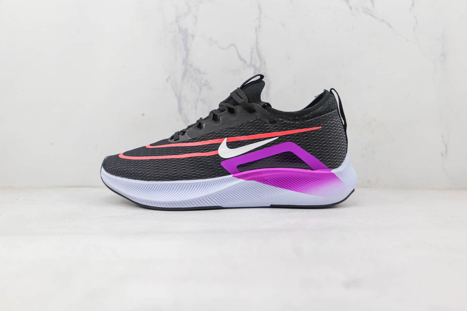 耐克Nike Zoom Fly 4纯原版本黑色Flyknit慢跑鞋原档案数据开发原盒原标 货号:CT2392-004