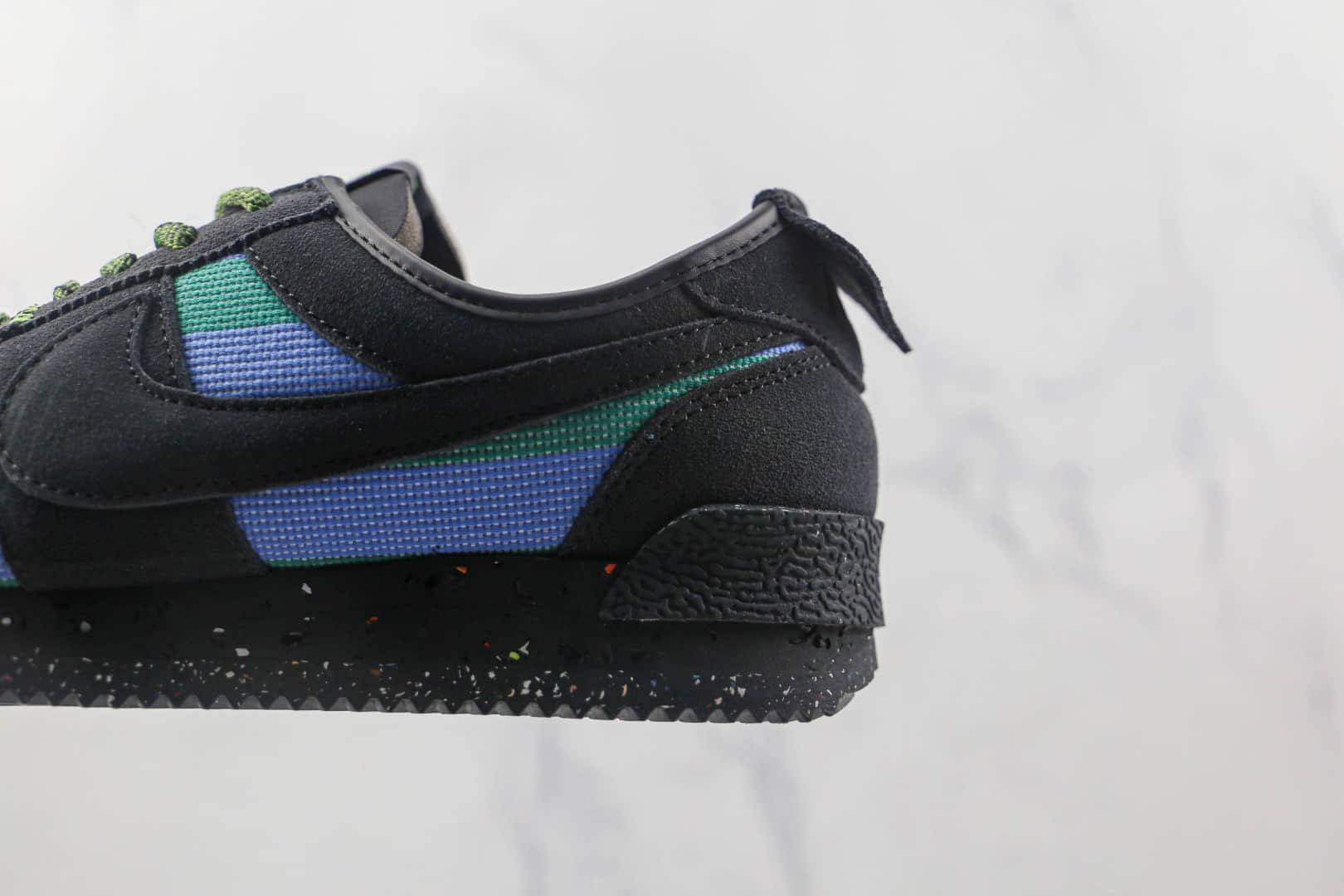 耐克Nike Cortez Low Black x Union LA联名款纯原版本阿甘初代炭黑浅蓝绿慢跑鞋原楦头纸板打造 货号:DR1413-001