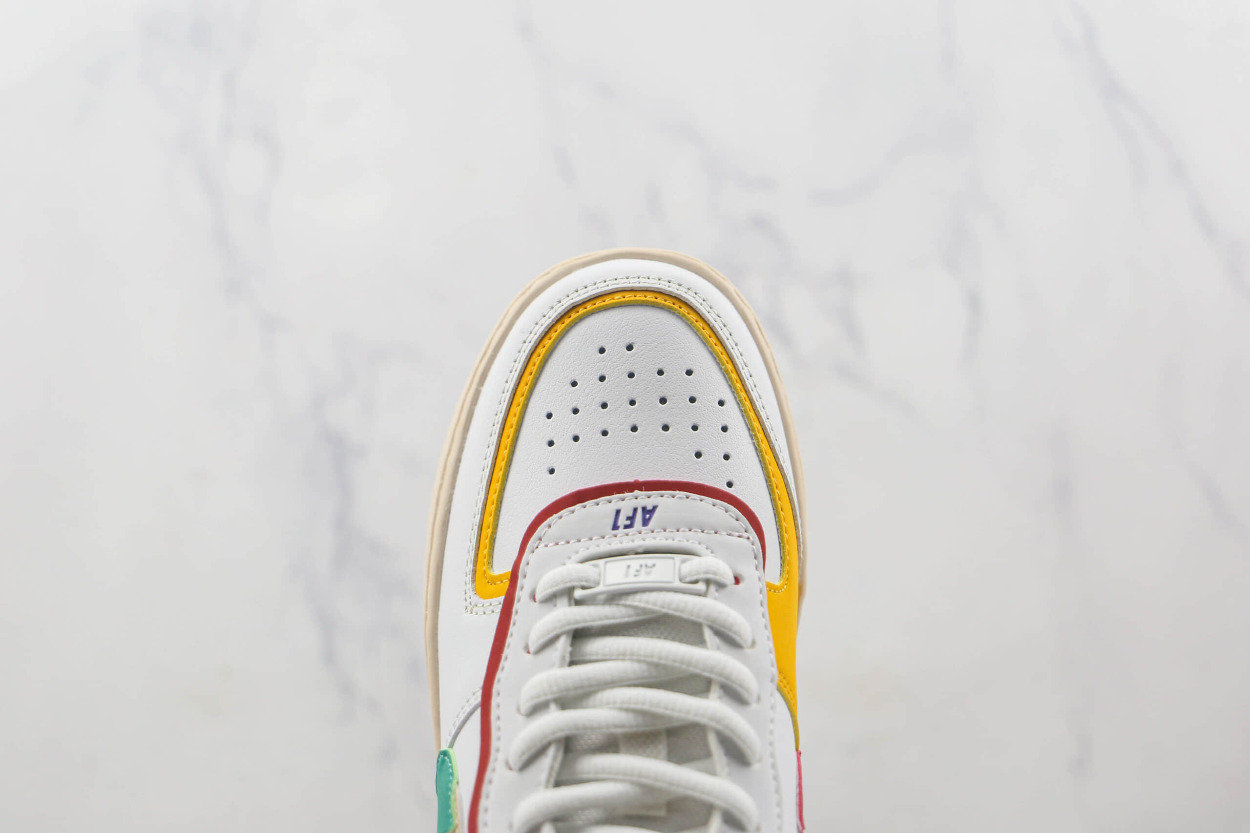 耐克Nike Air Force 1 Shadow纯原版本低帮空军一号拼接马卡龙配色板鞋原楦头纸板打造 货号:CI0919-118