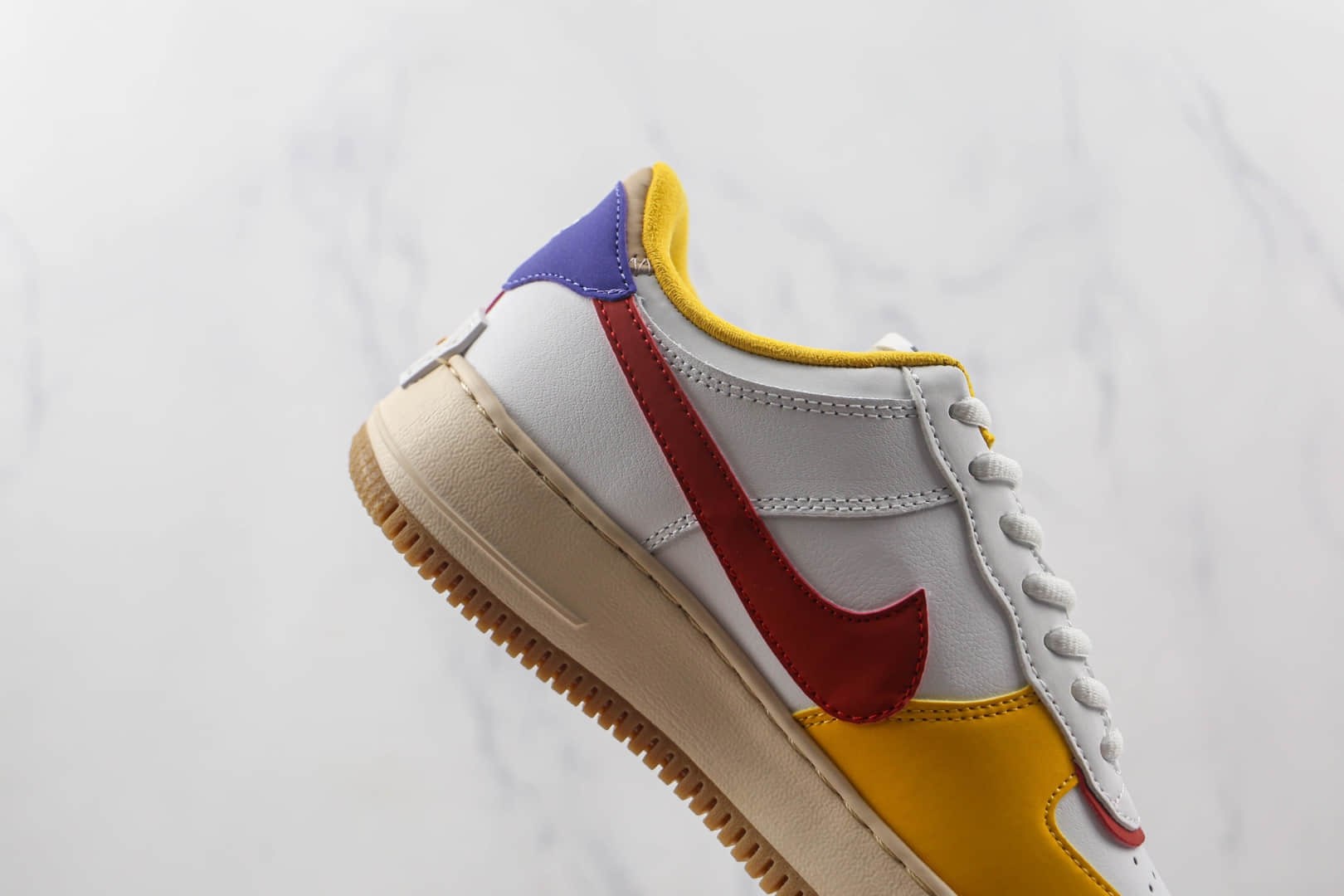 耐克Nike Air Force 1 Shadow纯原版本低帮空军一号拼接马卡龙配色板鞋原楦头纸板打造 货号:CI0919-118