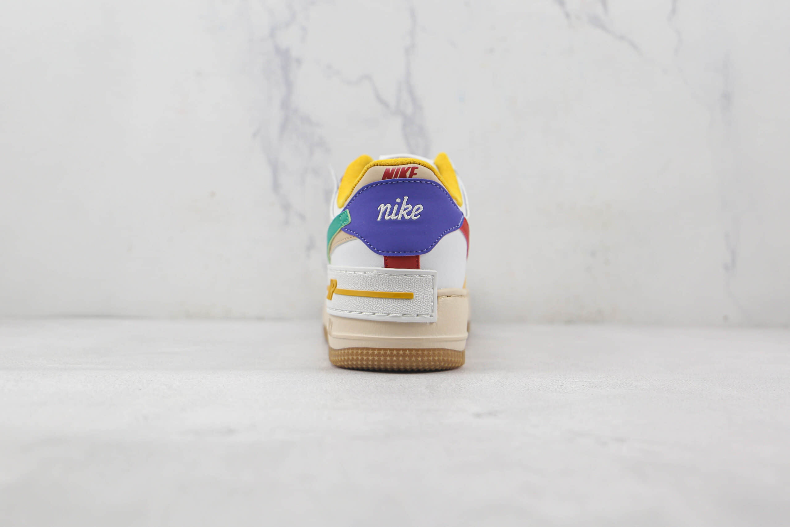 耐克Nike Air Force 1 Shadow纯原版本低帮空军一号拼接马卡龙配色板鞋原楦头纸板打造 货号:CI0919-118