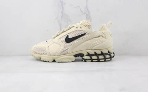 耐克Nike Air Zoom Spiridon CG 2 x Stussy纯原版本斯图西联名款沙漠黄复古跑步鞋原档案数据开发 货号:CQ5486-200