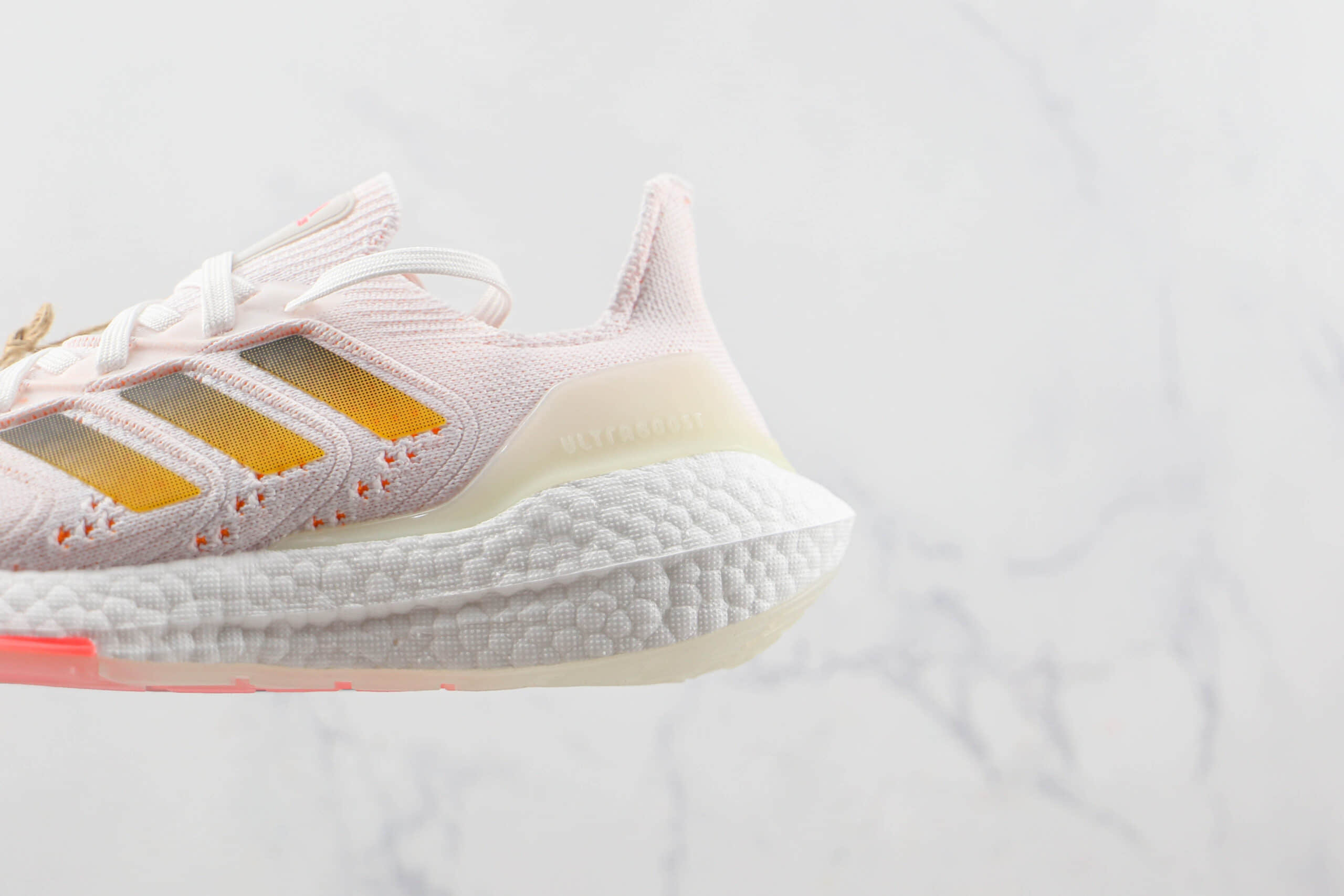 阿迪达斯Adidas Ultra Boost 22 Consortium莆田纯原复刻版本UB8.0淡粉色爆米花跑鞋原楦头纸板打造 货号:GX8057