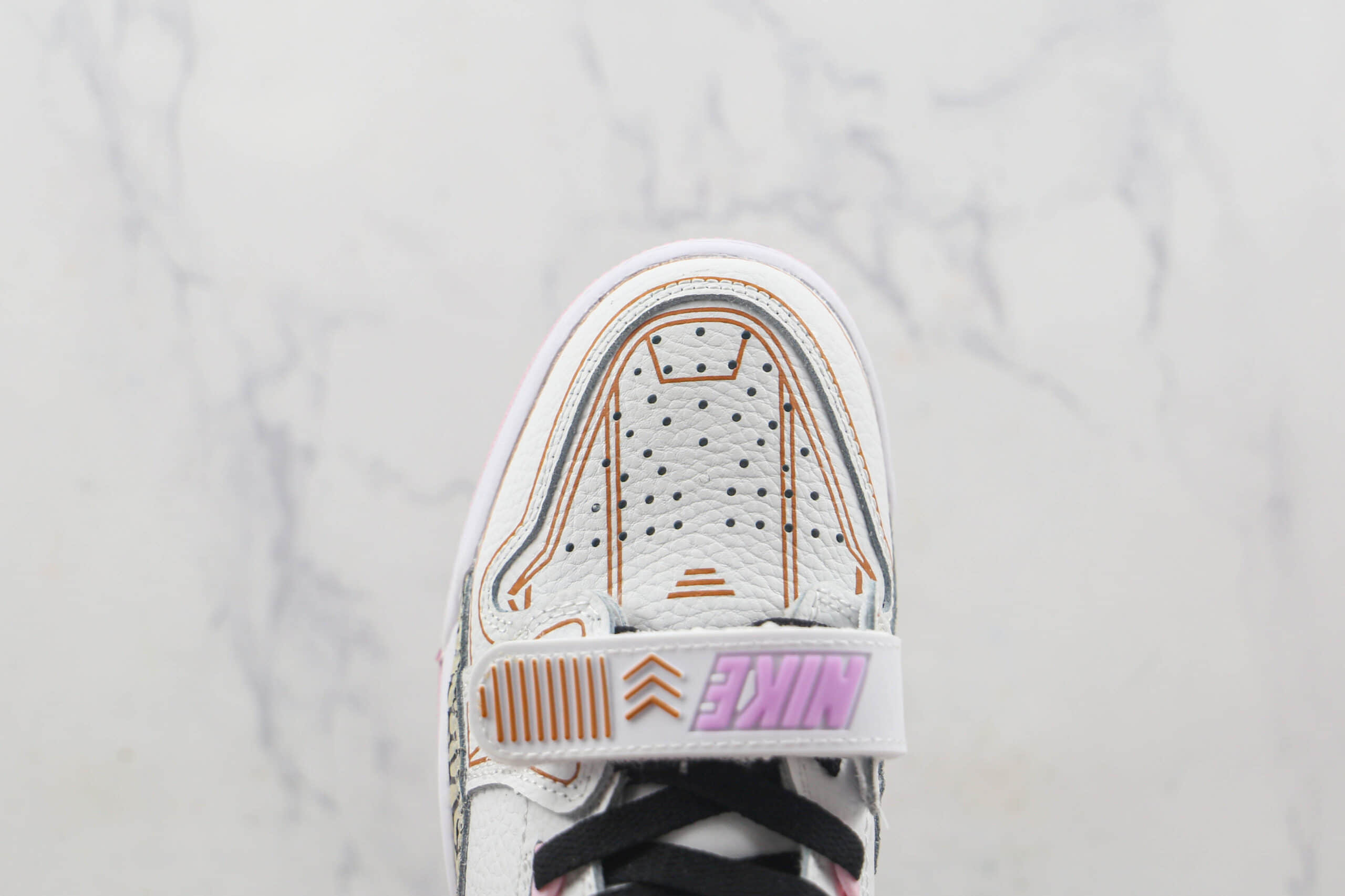 乔丹Air Jordan Legacy 312莆田纯原复刻天花板AJ312高帮白粉橙钩篮球鞋原楦头纸板打造 货号:AT4040-106