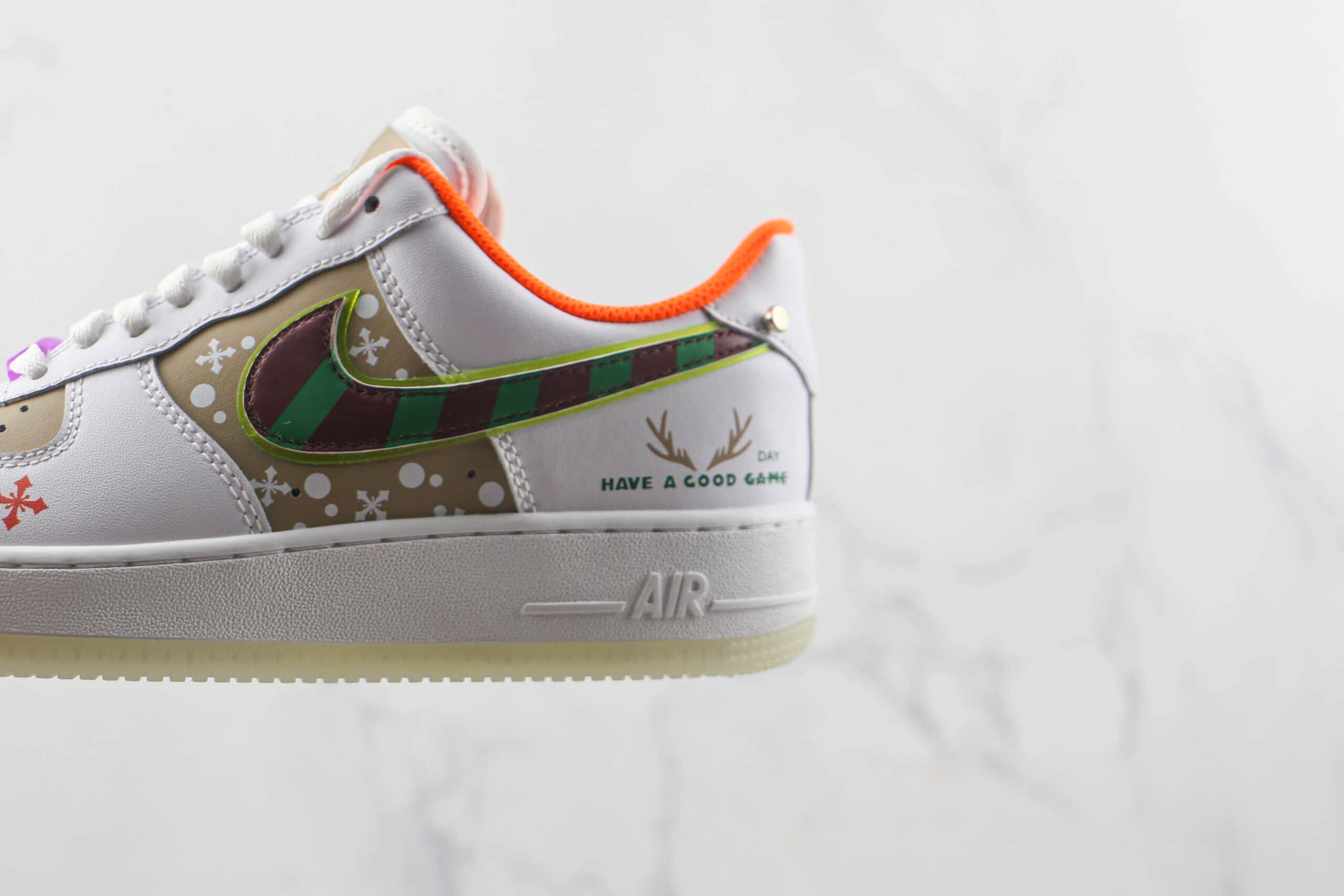 耐克Nike Air Force 1 07 Low莆田纯原复刻低帮空军一号鹿角换尾配色板鞋内置气垫 货号:DO2333-101