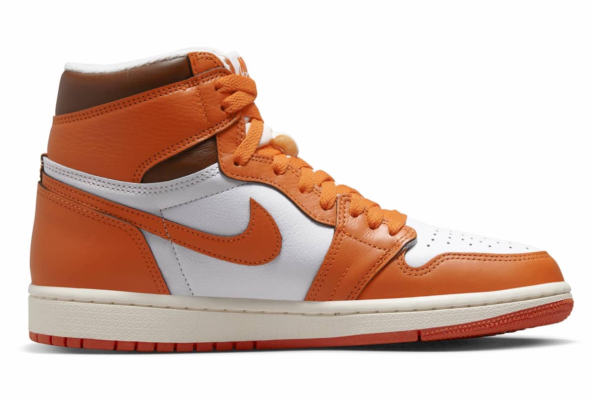 爱马仕橙扣碎AJ1官图曝光!发售推迟至10月! 货号:DO9369-101