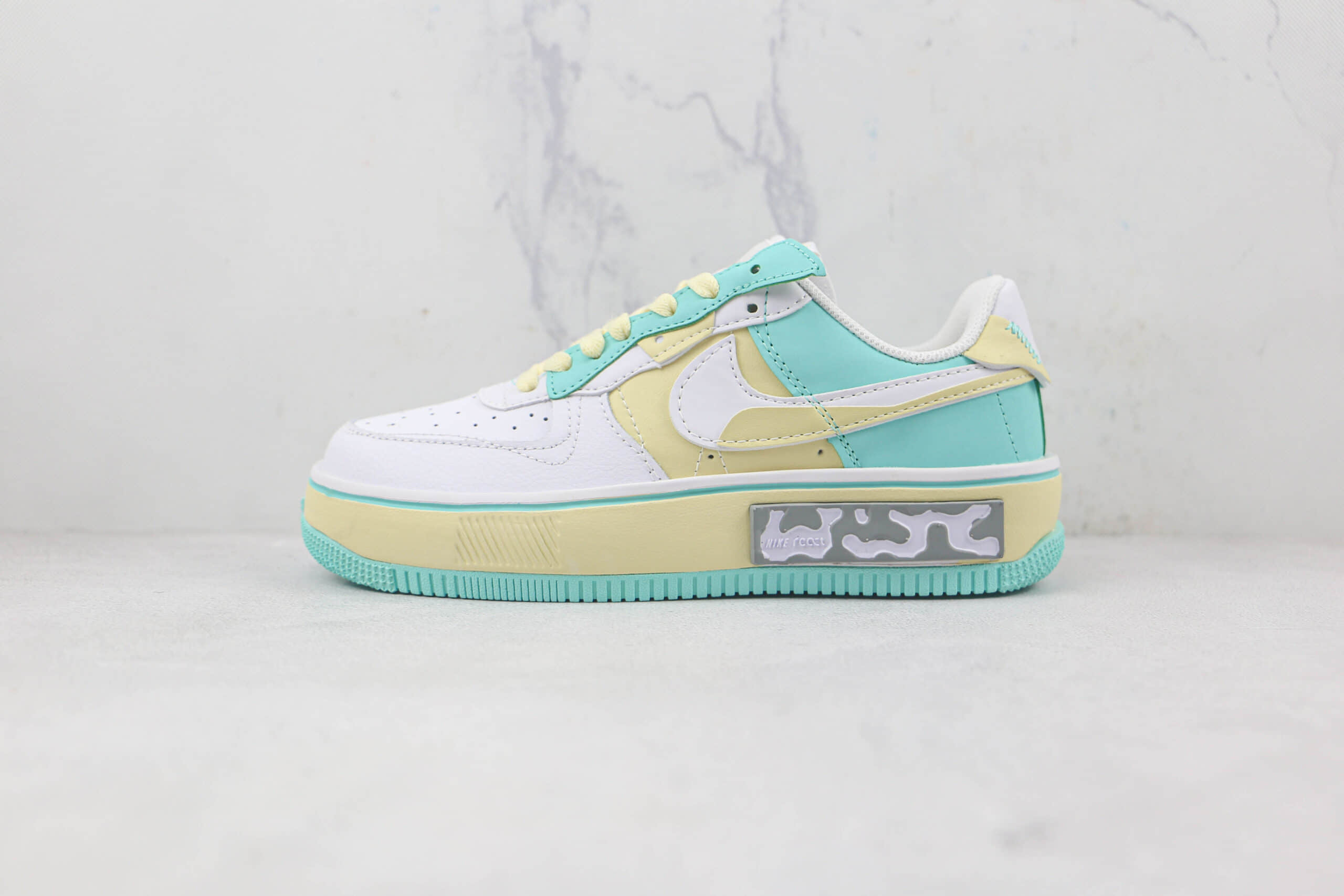 耐克Nike Air Force 1 Fontanka莆田纯原复刻低帮空军一号爱琴海配色丰塔卡系列板鞋原楦头纸板打造 货号:CW6688-610