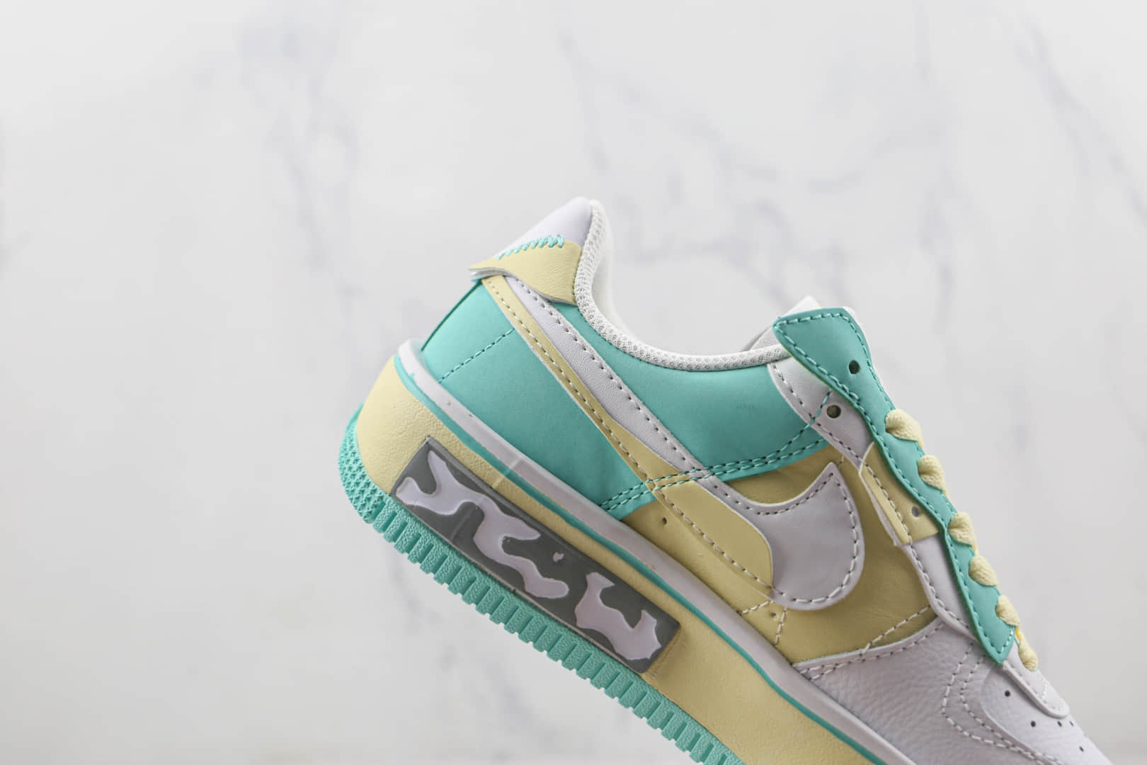 耐克Nike Air Force 1 Fontanka莆田纯原复刻低帮空军一号爱琴海配色丰塔卡系列板鞋原楦头纸板打造 货号:CW6688-610