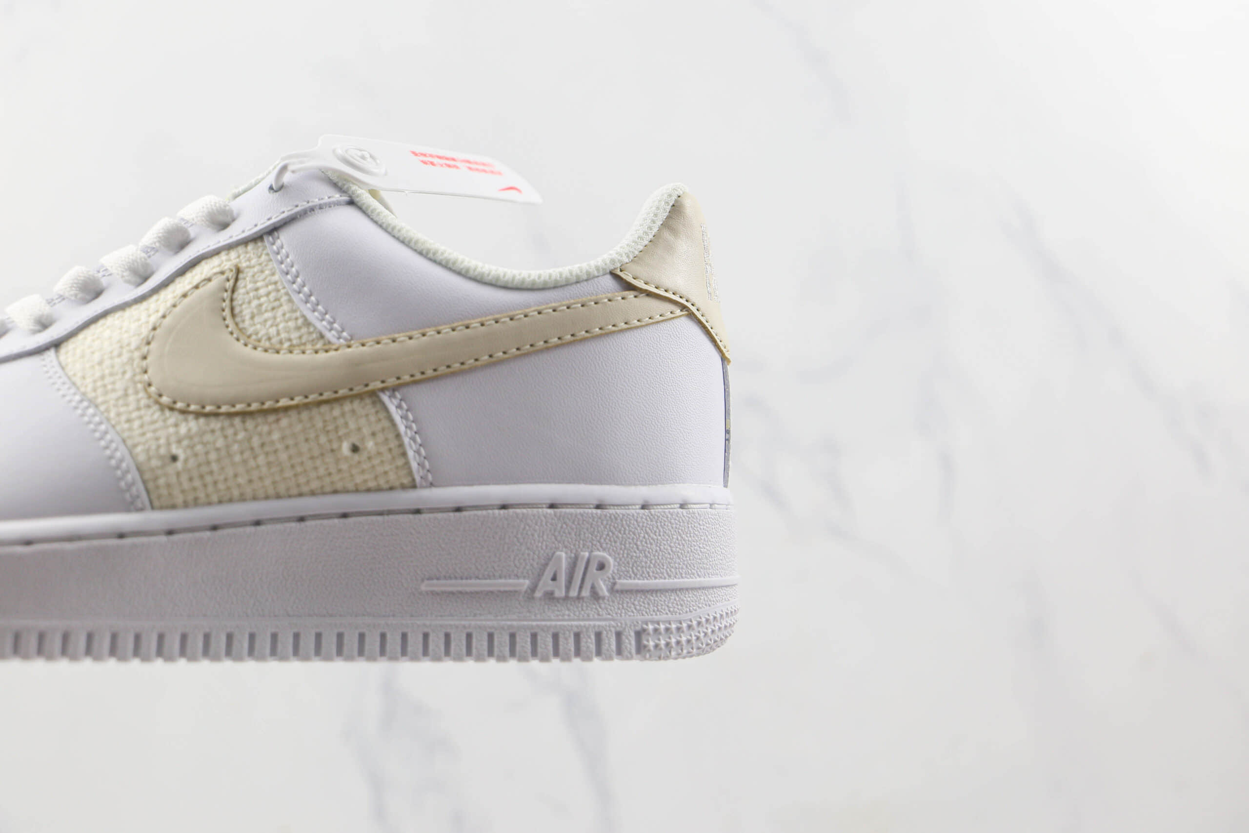 耐克Nike Air Force 1 07 Low莆田纯原复刻低帮空军一号白面黄钩板鞋内置气垫 货号:DJ9945-100
