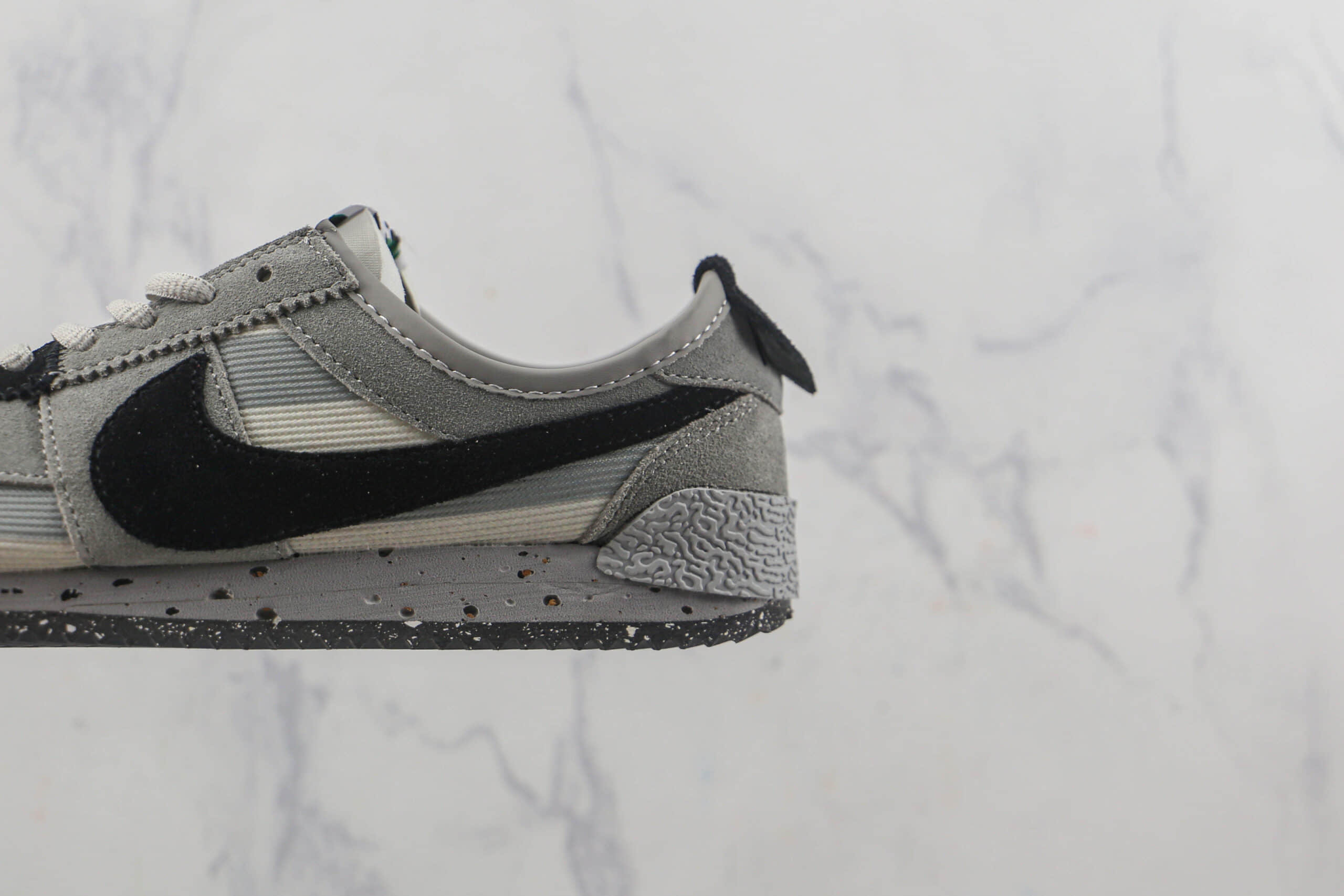 耐克Nike Cortez x Union联名款莆田纯原复刻版本灰麂皮配色阿甘慢跑鞋原档案数据开发 货号:DR1413-007