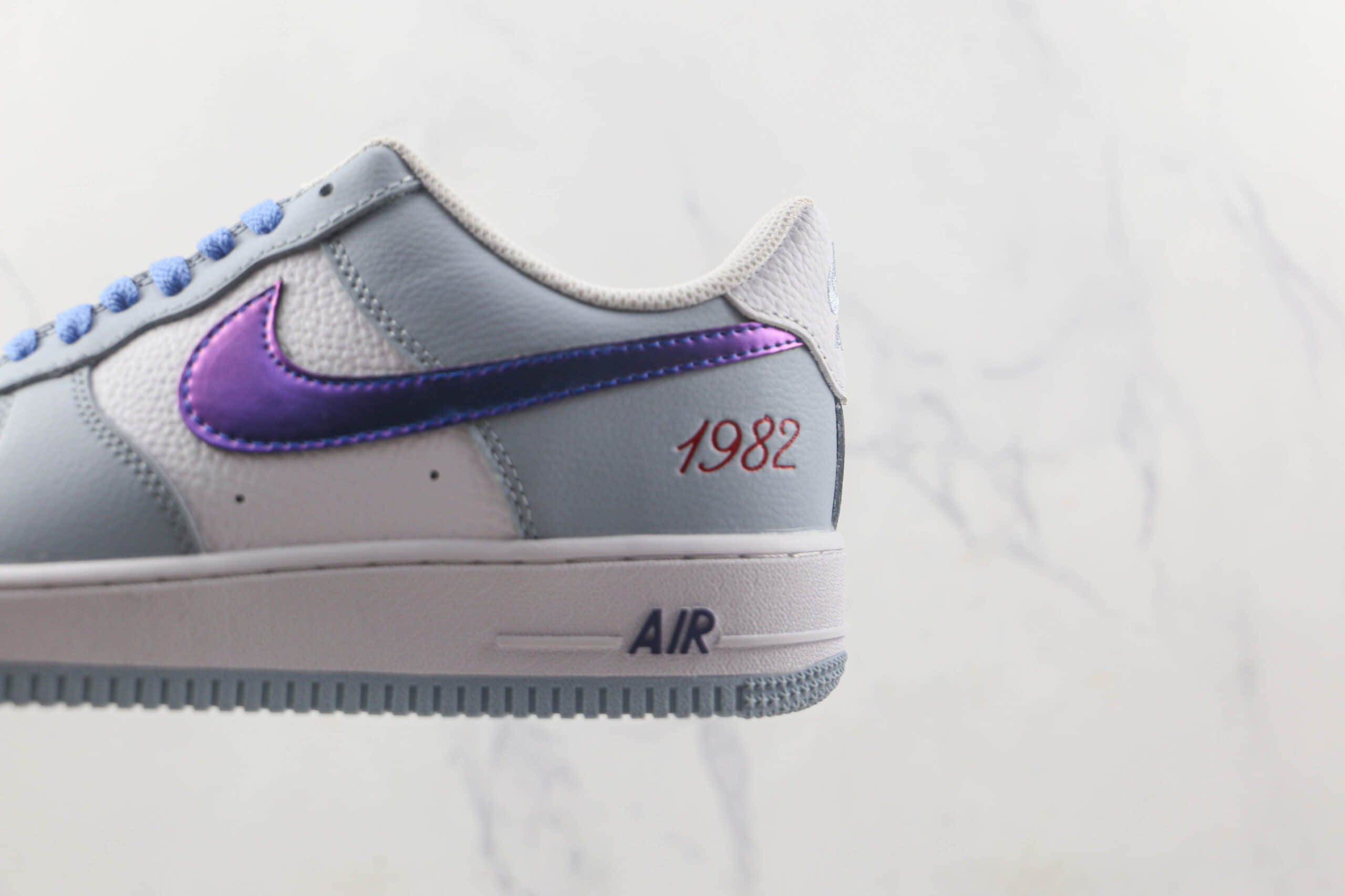 耐克Nike Air Force 1’07 Low莆田纯原复刻版本低帮空军一号白蓝反光板鞋原楦头纸板打造 货号:CW1888-609