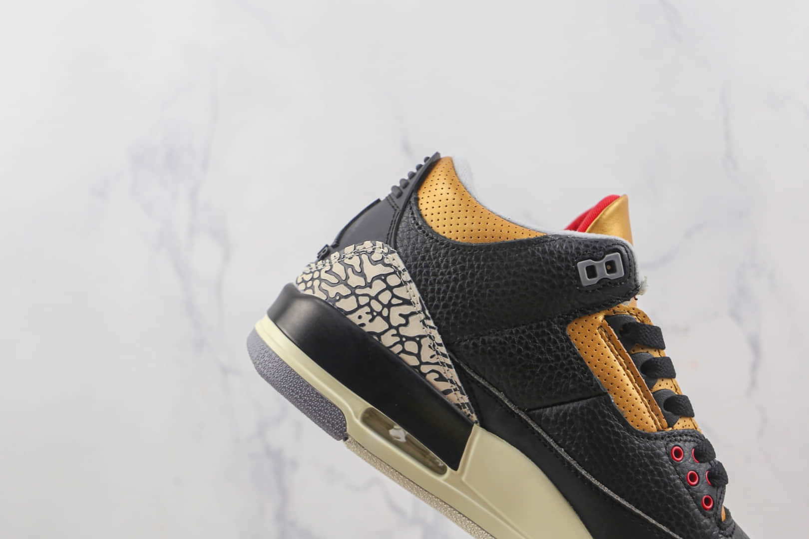 乔丹Air Jordan 3 Atmosphere莆田纯原复刻版本AJ3黑灰爆裂纹篮球鞋原档案数据开发 货号:CK9246-067