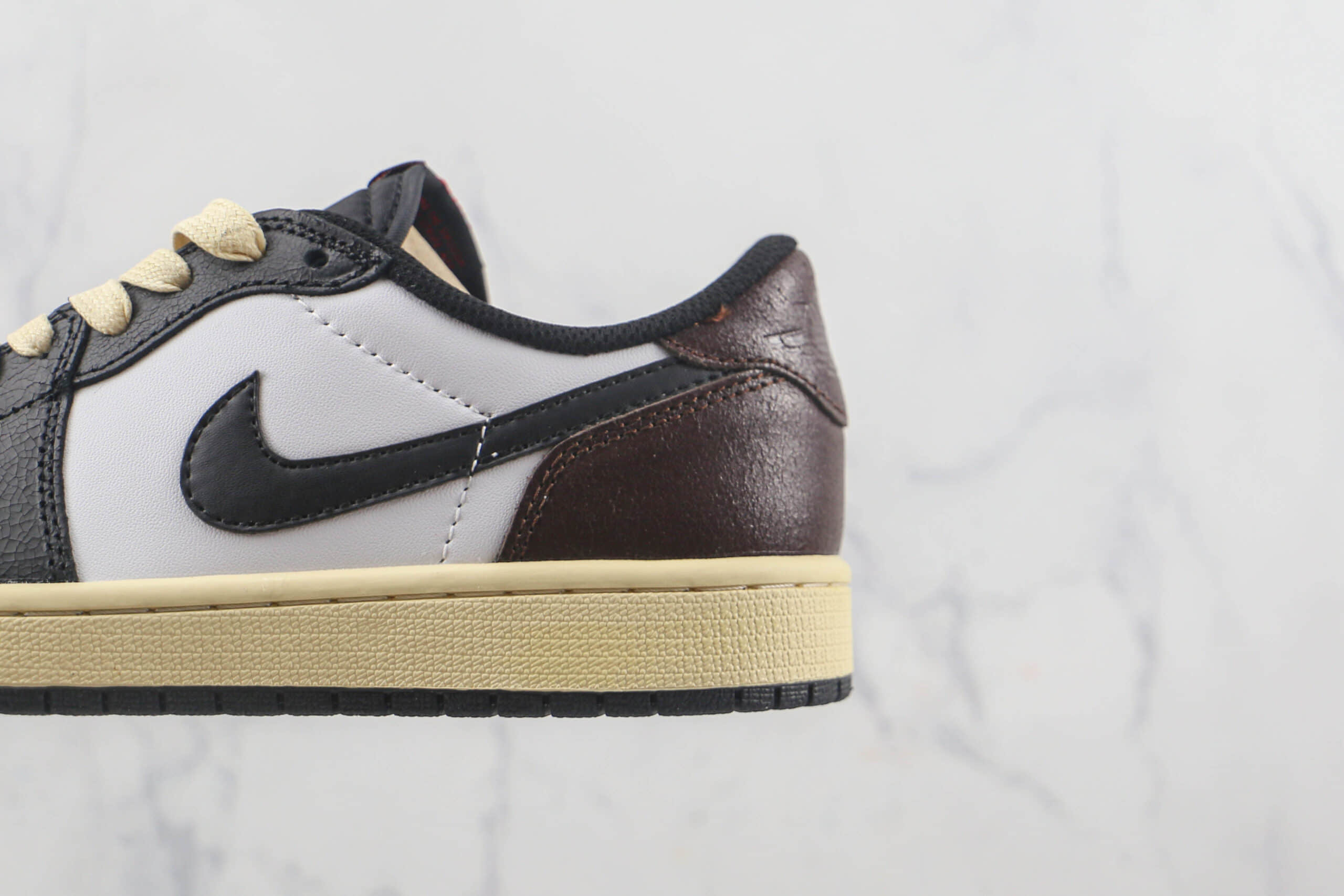 乔丹Air Jordan 1 Low莆田纯原复刻版本低帮AJ1黑咖爆裂纹板鞋原楦头纸板打造 货号:CZ0790-061