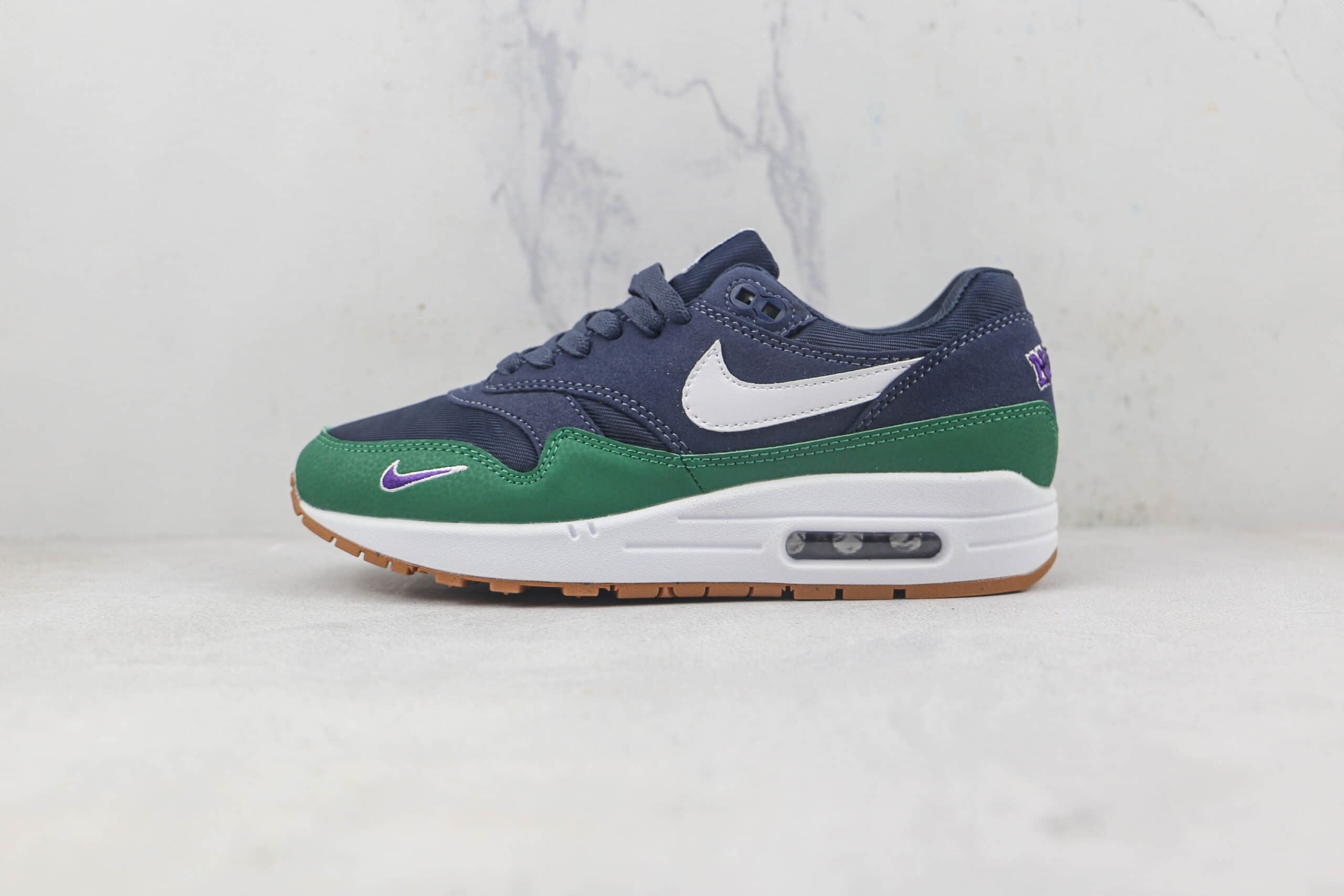 耐克Nike Air Max 1莆田纯原复刻版本Max1白蓝绿色气垫鞋原档案数据开发 货号：DV3887-400