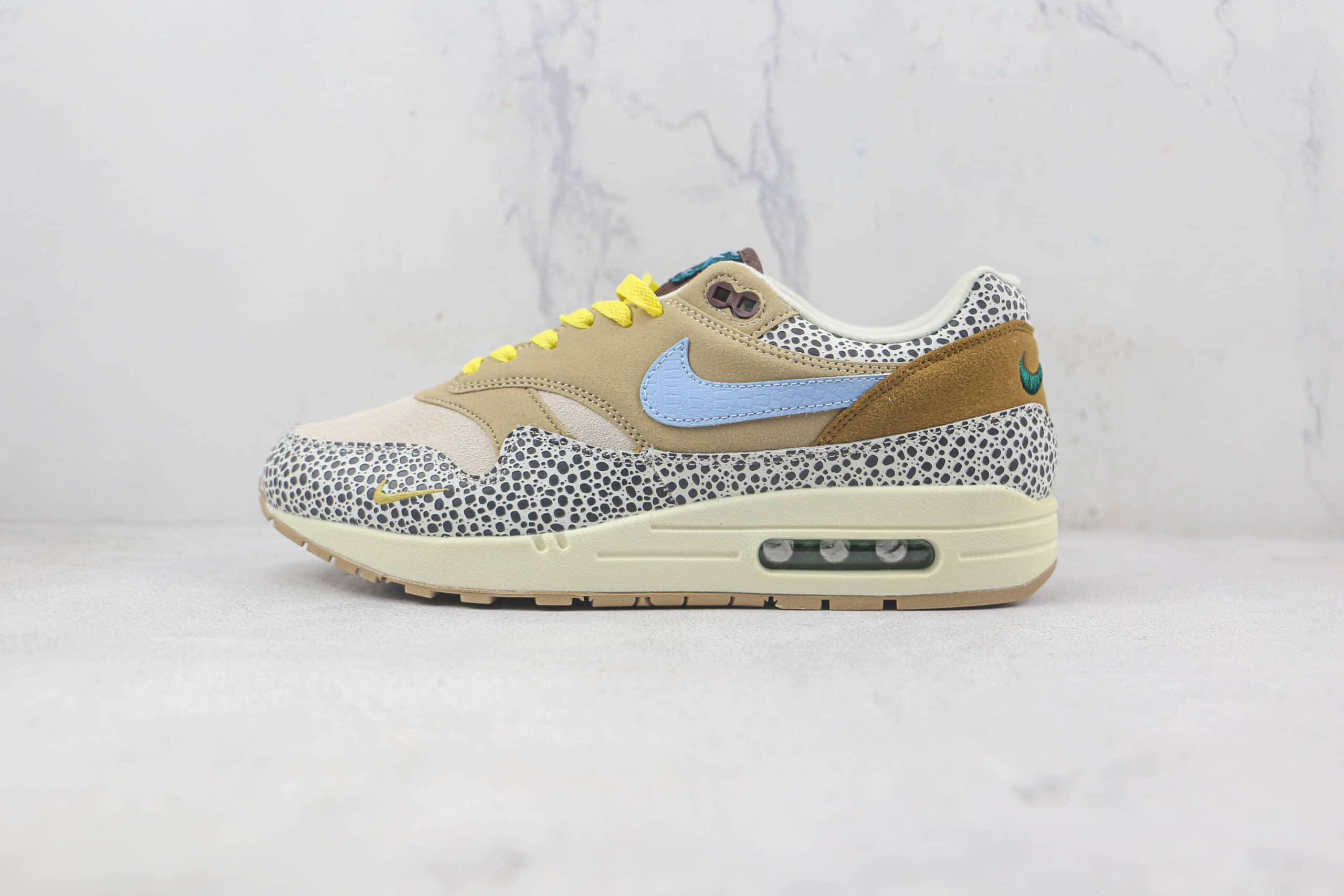 耐克Nike Air Max 1莆田纯原复刻版本Max1大象配色复古气垫鞋原鞋开模一比一打造 货号:DV3027-001