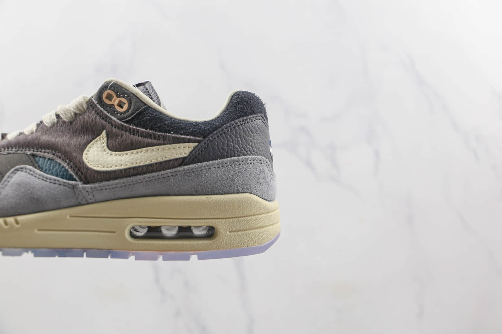 耐克Nike Air Max 1 Won-Ang Grey x KASINA联名款莆田纯原复刻版本Max1灰蓝鸳鸯初代复古气垫鞋原楦头纸板打造 货号:DQ8475-001