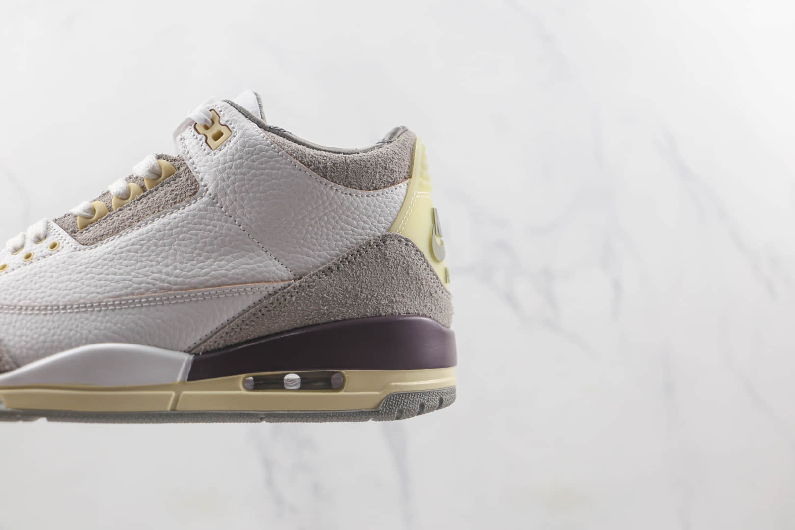 乔丹Air Jordan 3 Violet Ore莆田天花板纯原版本AJ3米白灰配色篮球鞋原楦头纸板打造 货号：DH3434-110