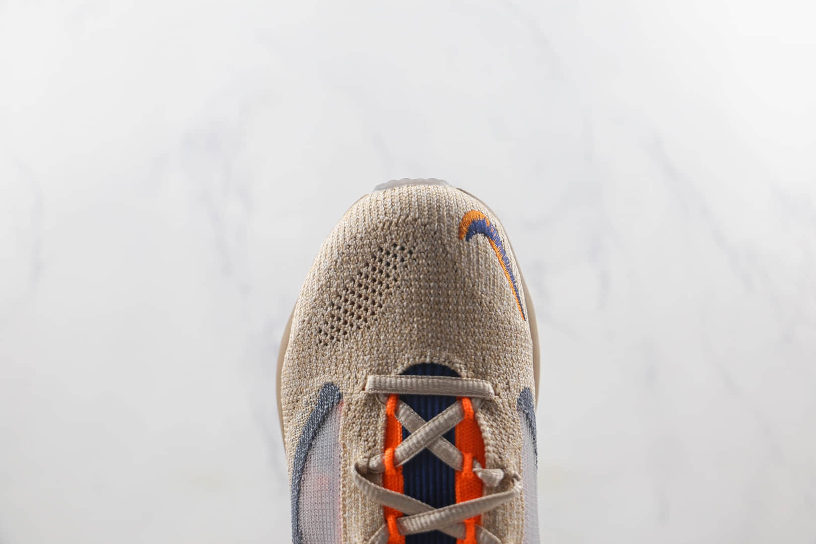 耐克Nike Spark Flyknit Coconut Milk Black莆田纯原复刻版本Flyknit编织系列针织浅卡其海军蓝橙配色跑鞋原楦头纸板打造 货号:DD1901-200