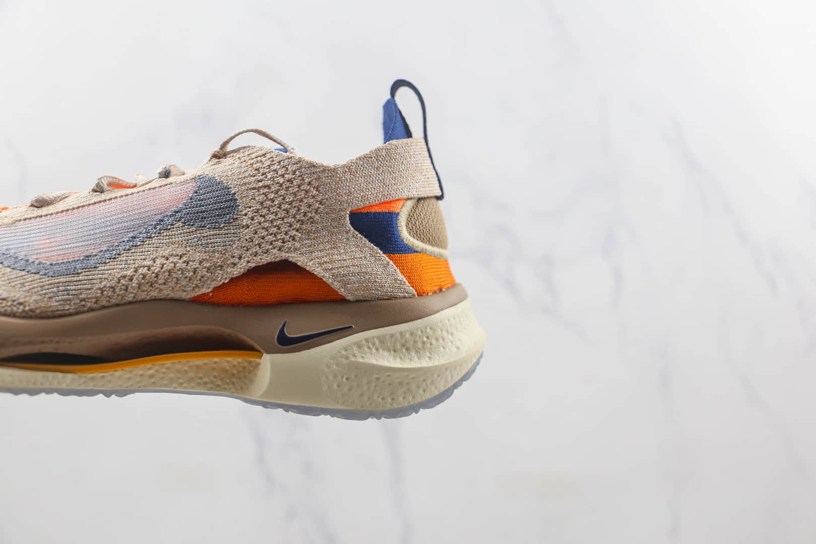 耐克Nike Spark Flyknit Coconut Milk Black莆田纯原复刻版本Flyknit编织系列针织浅卡其海军蓝橙配色跑鞋原楦头纸板打造 货号:DD1901-200