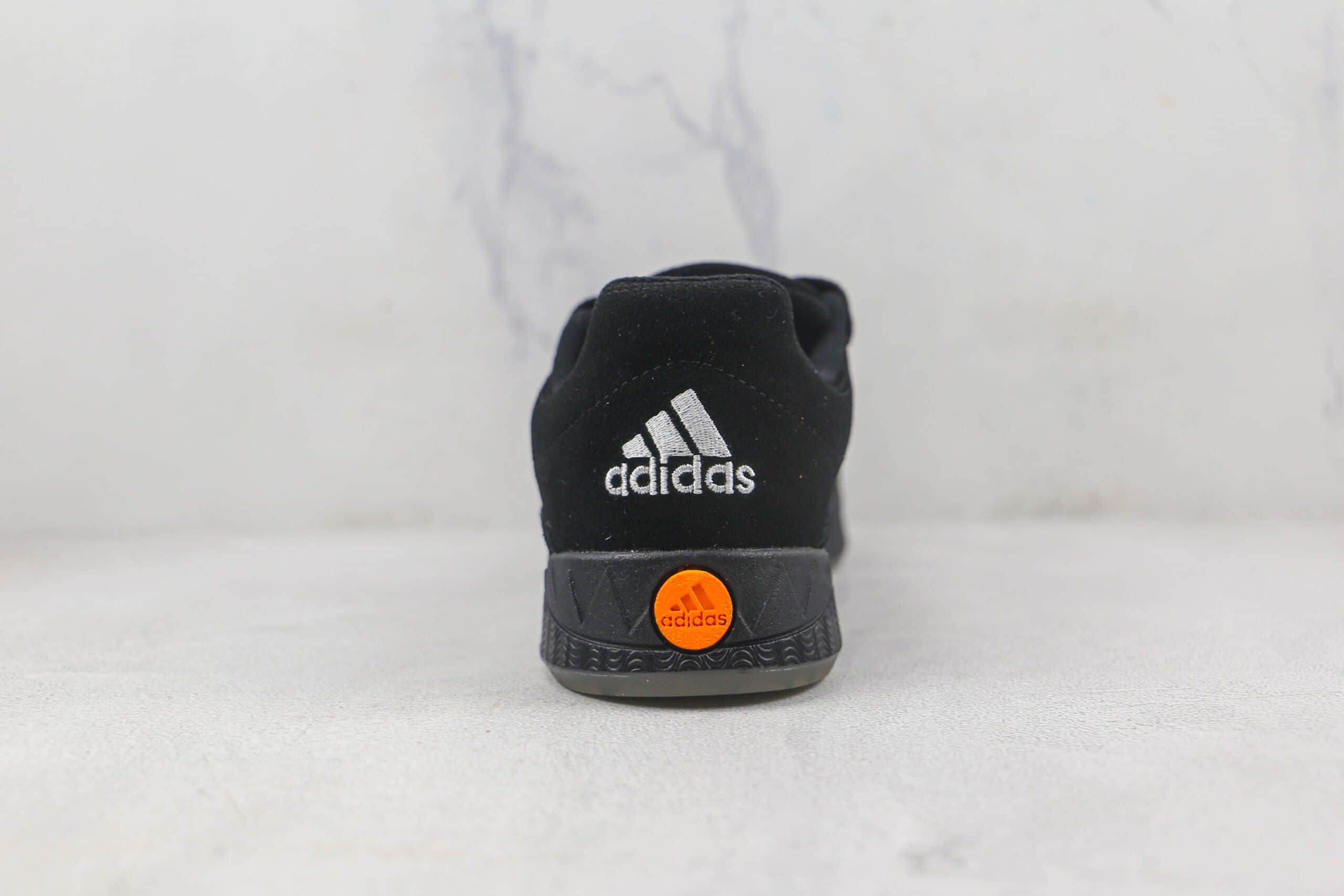 阿迪达斯adidas Adimatic Jamal smith莆田纯原复刻版本黑橙色复古板鞋原楦头纸板打造 货号:GX8976