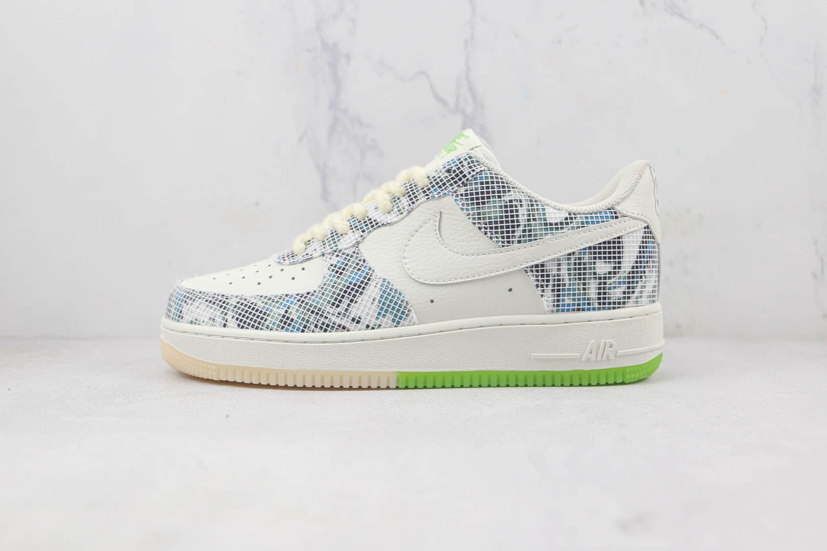耐克Nike Air Force 1’07 Low莆田纯原复刻版本低帮空军一号醒狮绿配色板鞋内置气垫 货号:CW1888-716