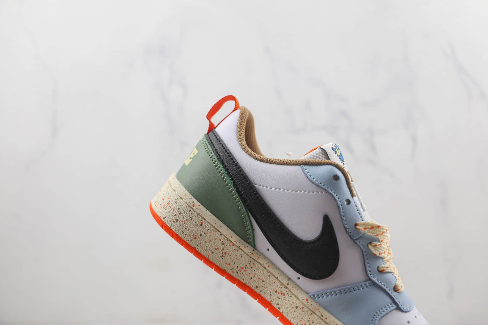 乔丹Air Jordan 1 Low莆田纯原复刻版本乔1低帮AJ1蓝白绿拼接板鞋原鞋原档案开发 货号：DX6052-101