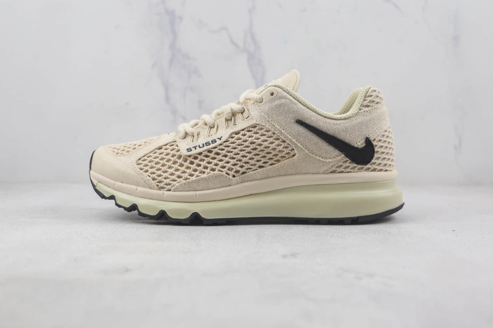 耐克Nike Air Zoom Spiridon Caged Fossil x Stussy联名款莆田纯原复刻版本富婆快乐鞋原楦头纸板打造 货号：DM6447-200
