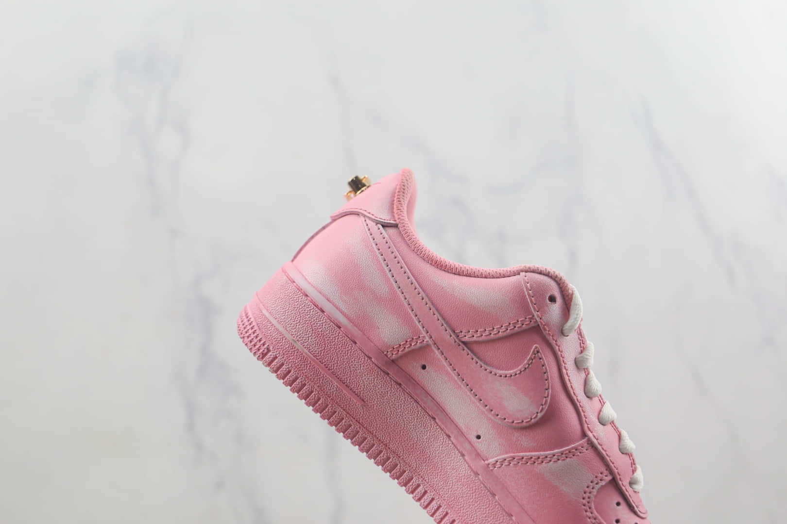 耐克Nike Air Force 1 Low莆田纯原复刻版本低帮空军一号侵染酒精刮刮乐粉色板鞋内置气垫原盒原标 货号：DD8959-100