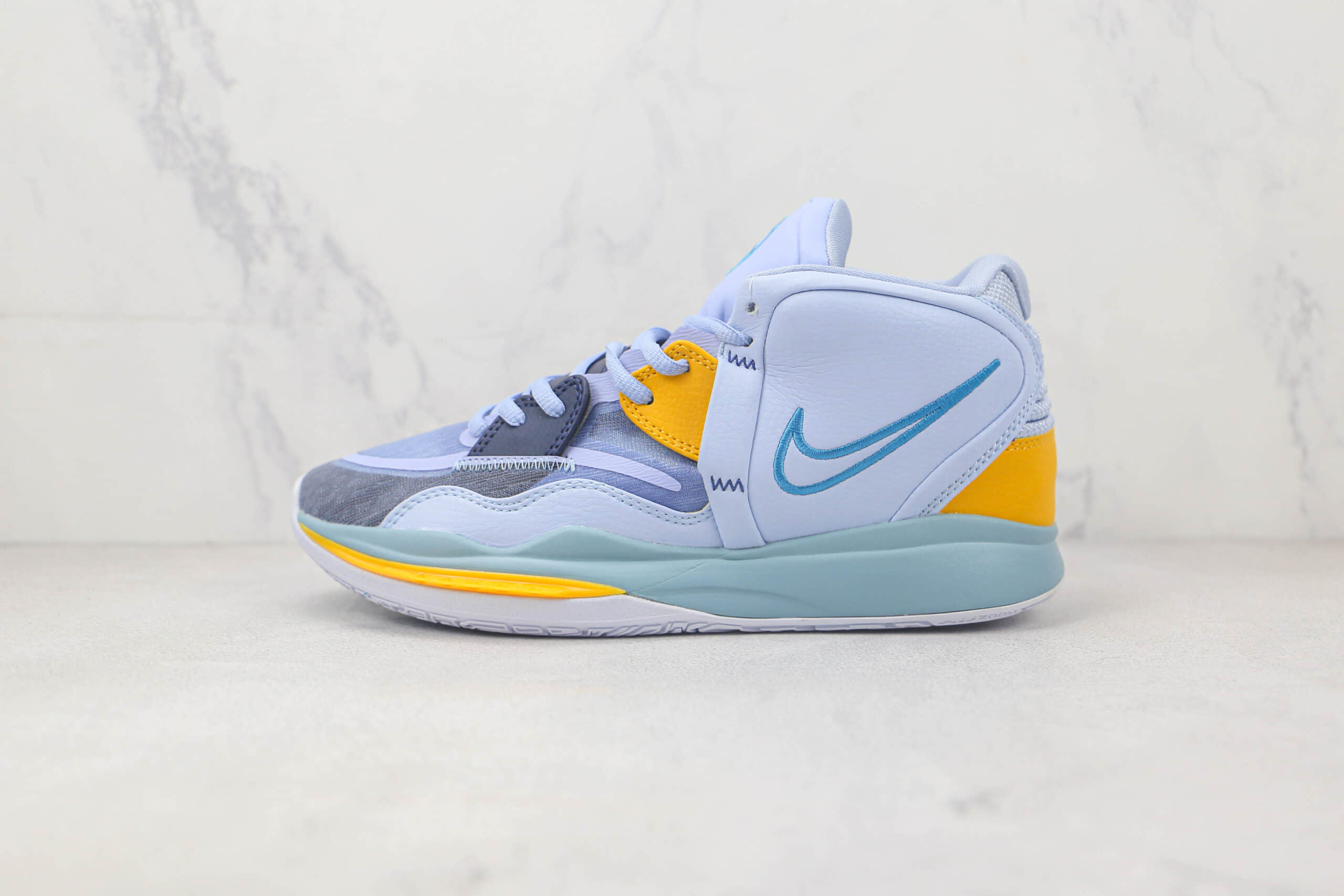 耐克Nike Kyrie Low 8 EP莆田纯原复刻版本欧文8代蓝黄色实战篮球鞋原盒原标原档案数据开发 货号:DC9134-101