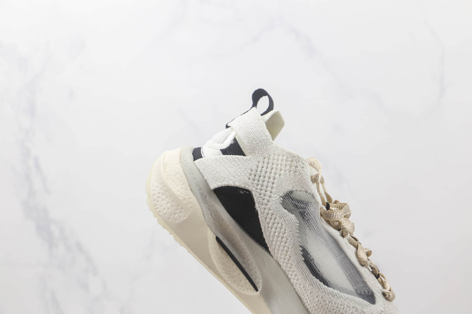 耐克Nike Spark Flyknit Coconut Milk Black莆田纯原复刻版本火花系列Flyknit解构编织奶白黑复古跑鞋原楦头纸板打造 货号:DD1901-001