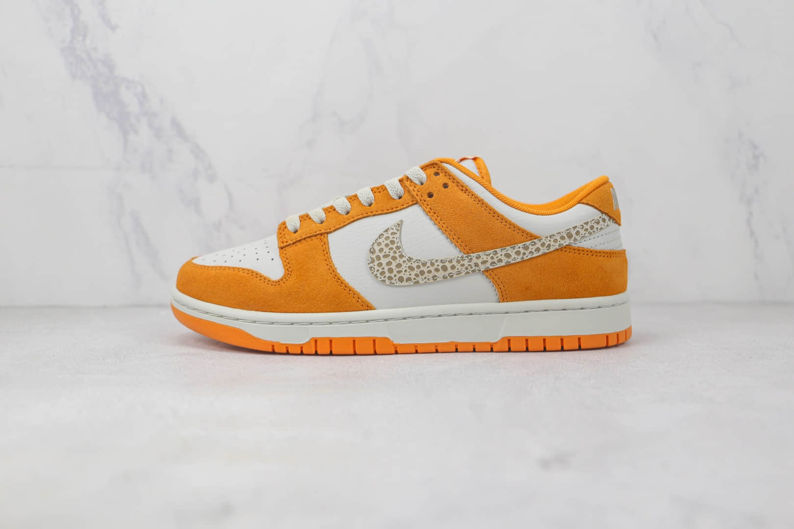 耐克Nike SB Dunk Low莆田天花板纯原复刻版本低帮SB Dunk白橙豹纹勾板鞋原装头层 货号:DR0158-800