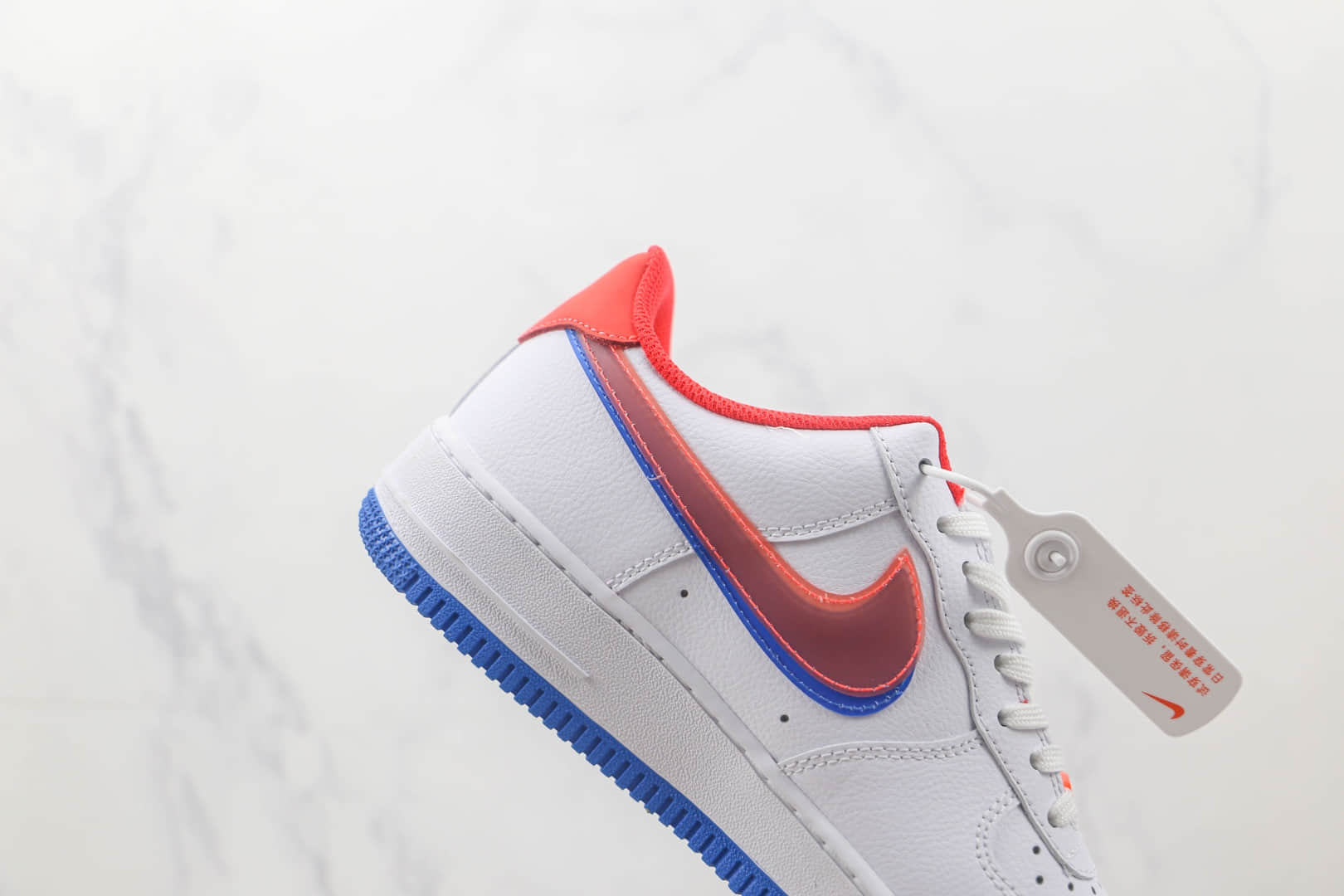 耐克Nike Air Force 1 Low 07莆田纯原复刻版本低帮空军一号白蓝红双勾配色板鞋原鞋开模一比一打造 货号:DX1787-100